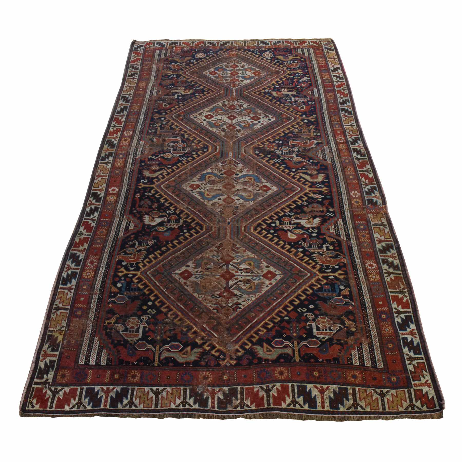 Antique-Hand-Knotted-Rug-125075