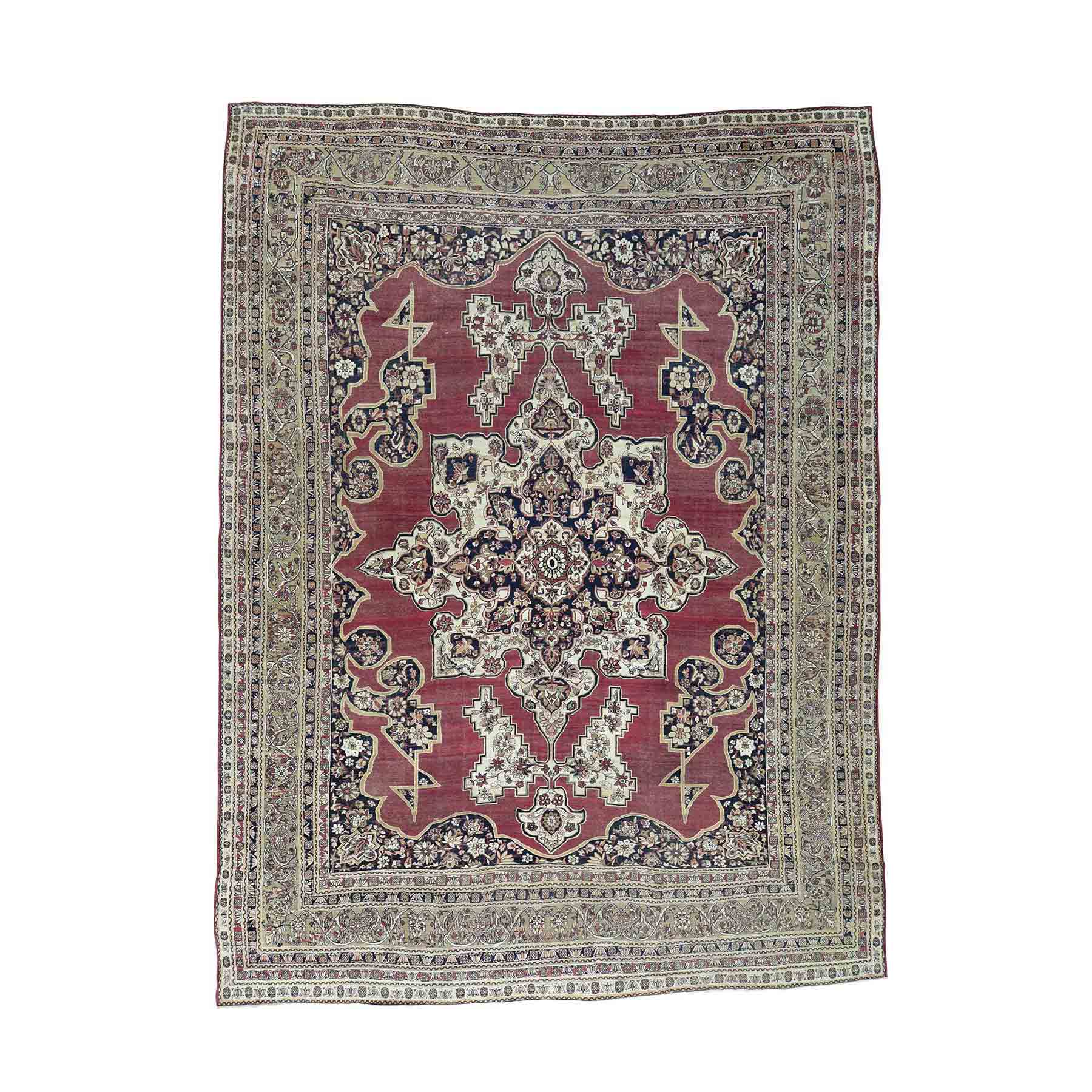 Antique-Hand-Knotted-Rug-160680