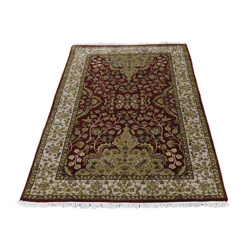 Kashan Revival New Zealand Wool Hand-Knotted 300 Kpsi 