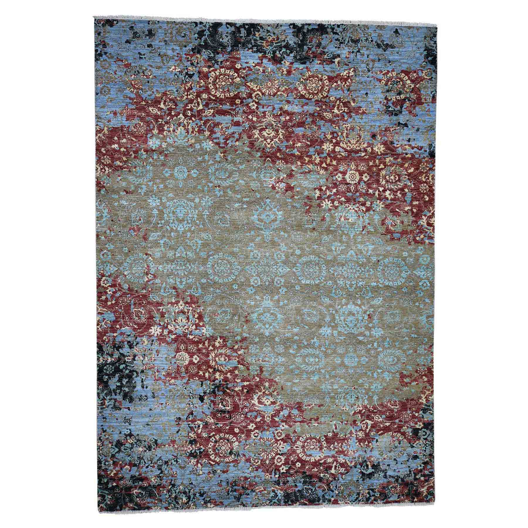 Transitional-Hand-Knotted-Rug-206510