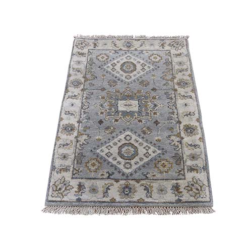 Karajeh Design Pure Wool Hand-Knotted Runner Oriental Rug Karajeh Design Pure Wool Hand-Knotted Runner Oriental Rug