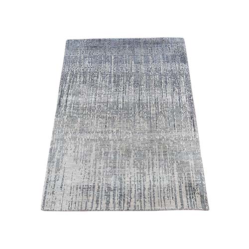Ombre Design Pure Silk Hand-Knotted Oriental Rug Ombre Design Pure Silk Hand-Knotted Oriental Rug
