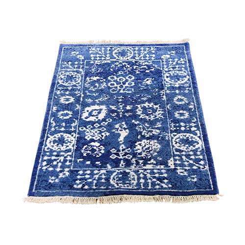Hand-Knotted Wool and Silk Tone on Tone Tabriz Oriental Rug Hand-Knotted Wool and Silk Tone on Tone Tabriz Oriental Rug