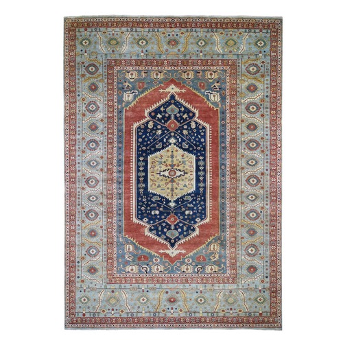 Hand Knotted Antiqued Bakshaish Re-creation Pure Wool Oriental Rug Hand Knotted Antiqued Bakshaish Re-creation Pure Wool Oriental Rug