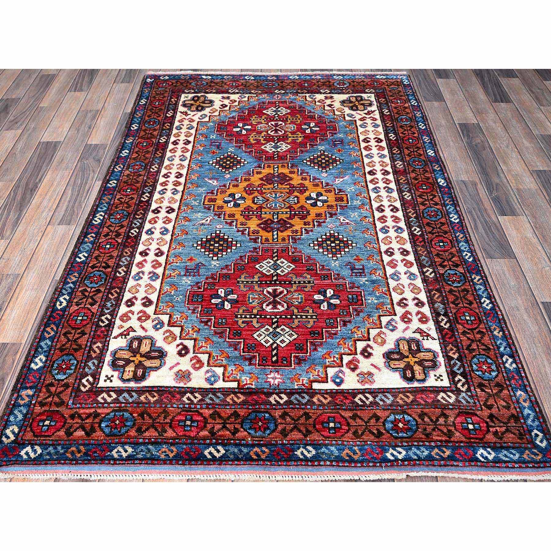 Kazak-Hand-Knotted-Rug-3010