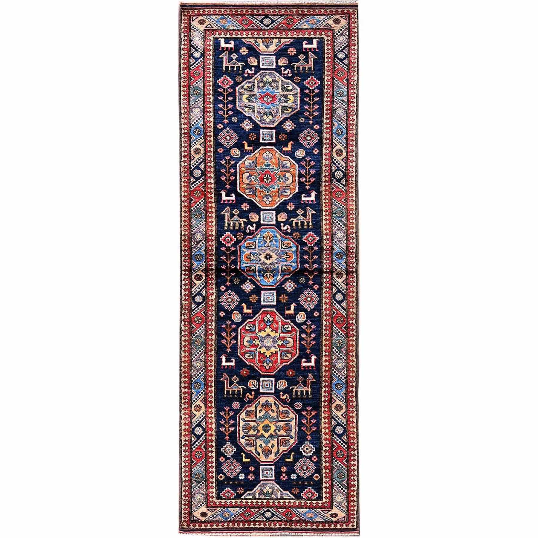 Kazak-Hand-Knotted-Rug-3105