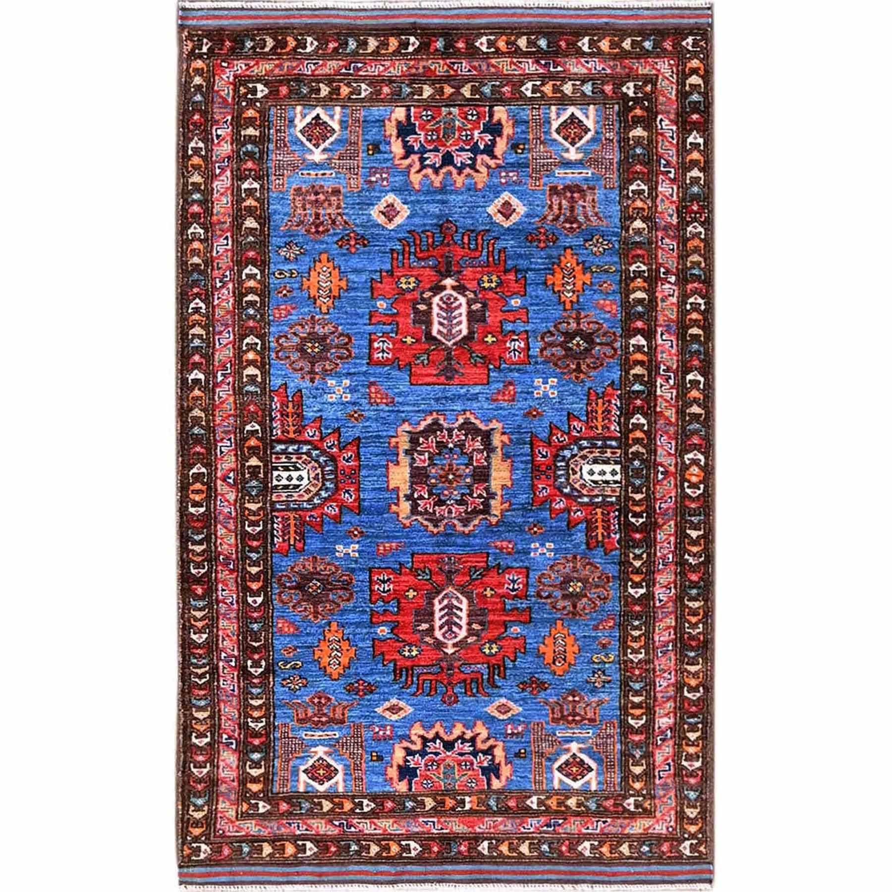 Kazak-Hand-Knotted-Rug-3145