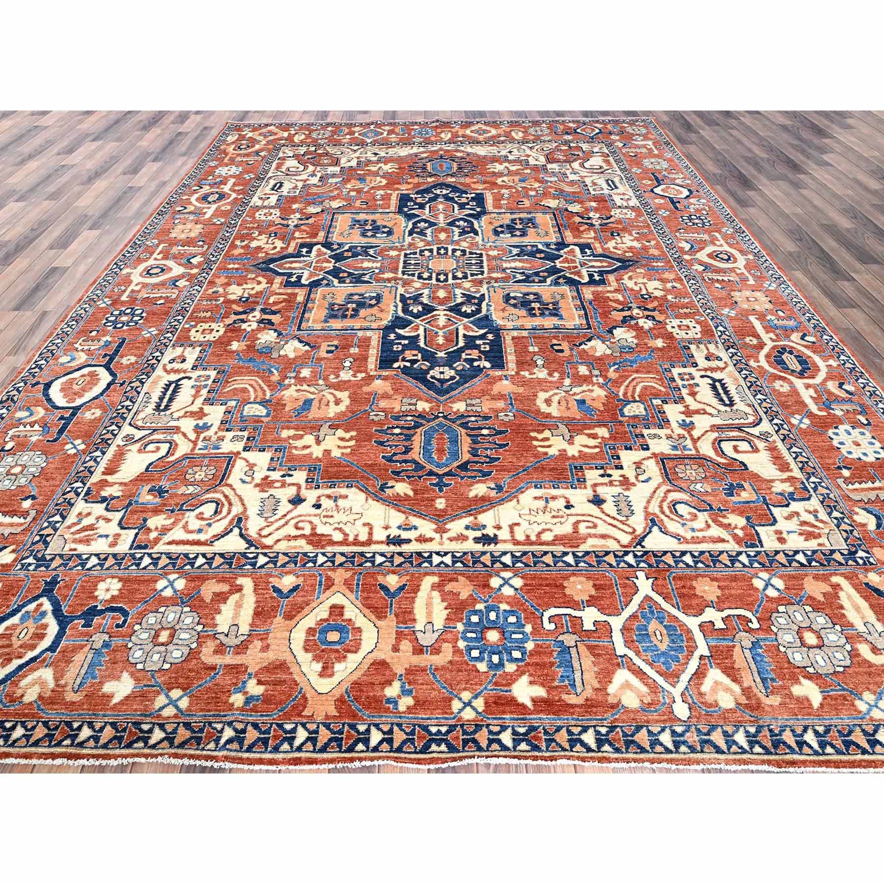 Oushak-And-Peshawar-Hand-Knotted-Rug-4535