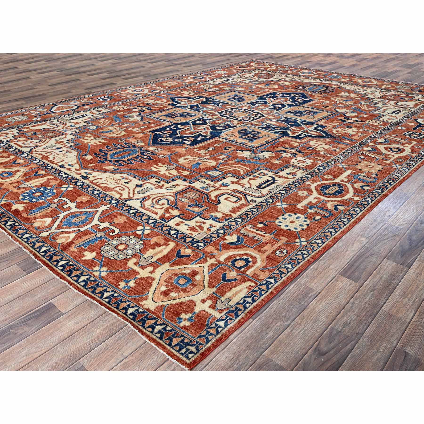 Oushak-And-Peshawar-Hand-Knotted-Rug-4535