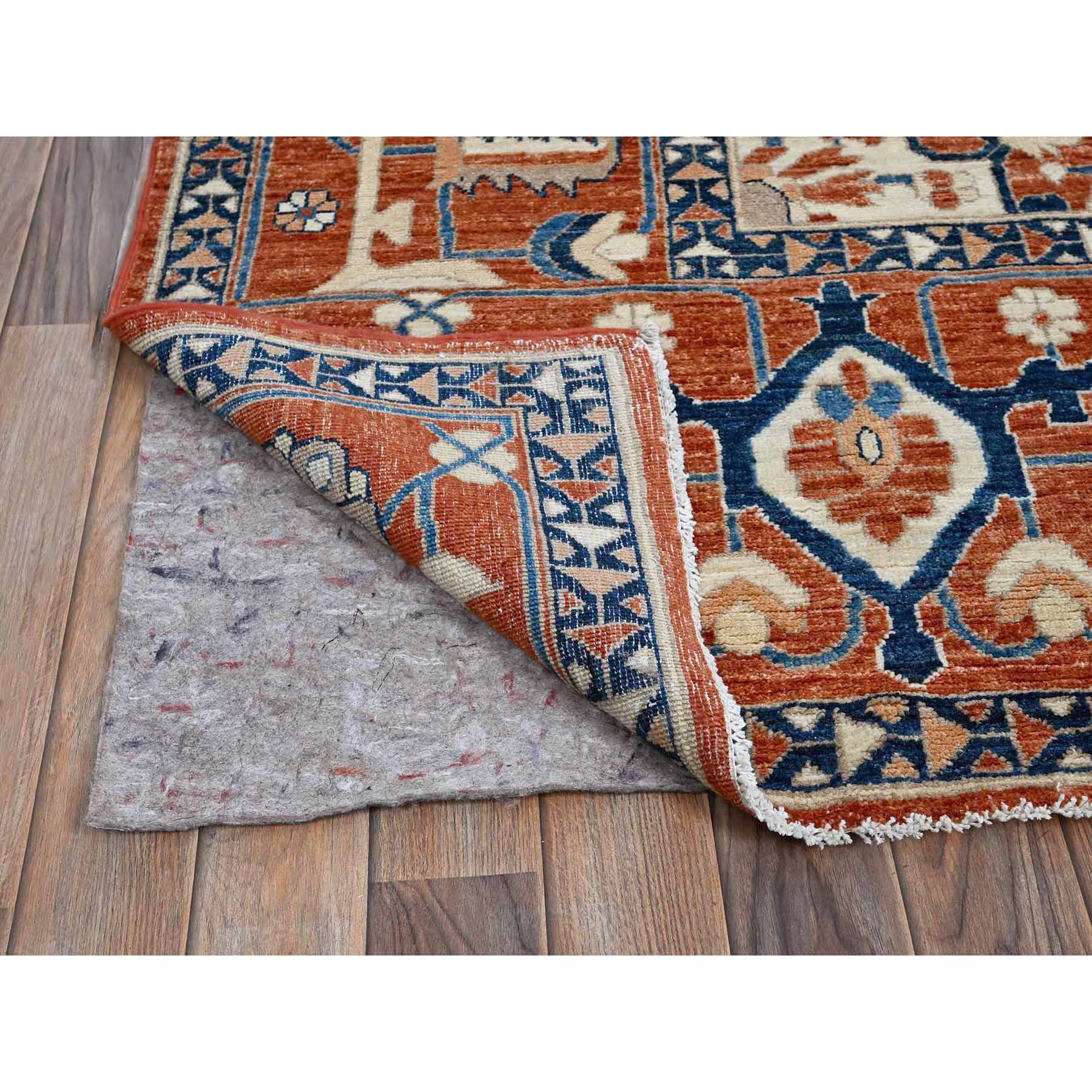 Oushak-And-Peshawar-Hand-Knotted-Rug-4535