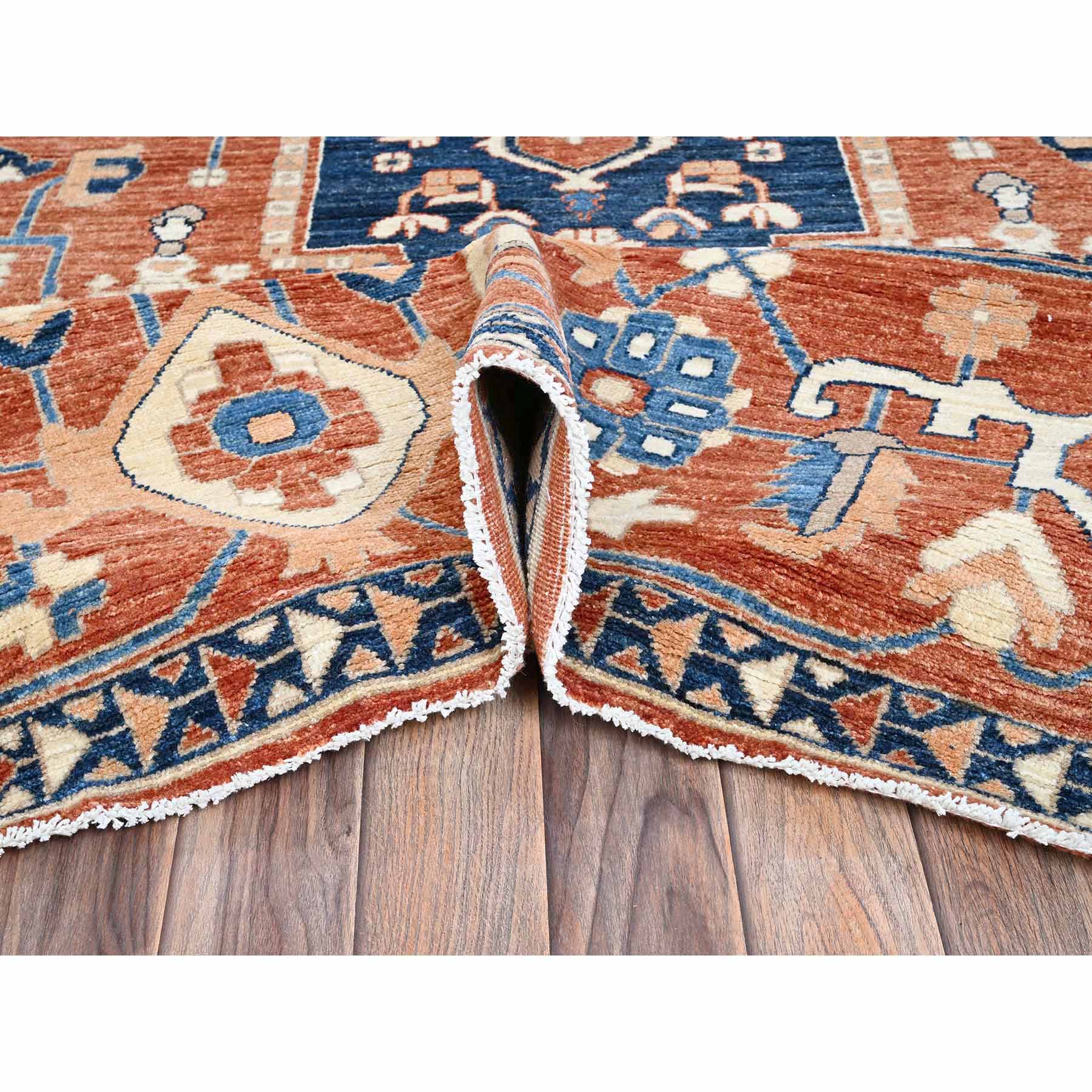 Oushak-And-Peshawar-Hand-Knotted-Rug-4535