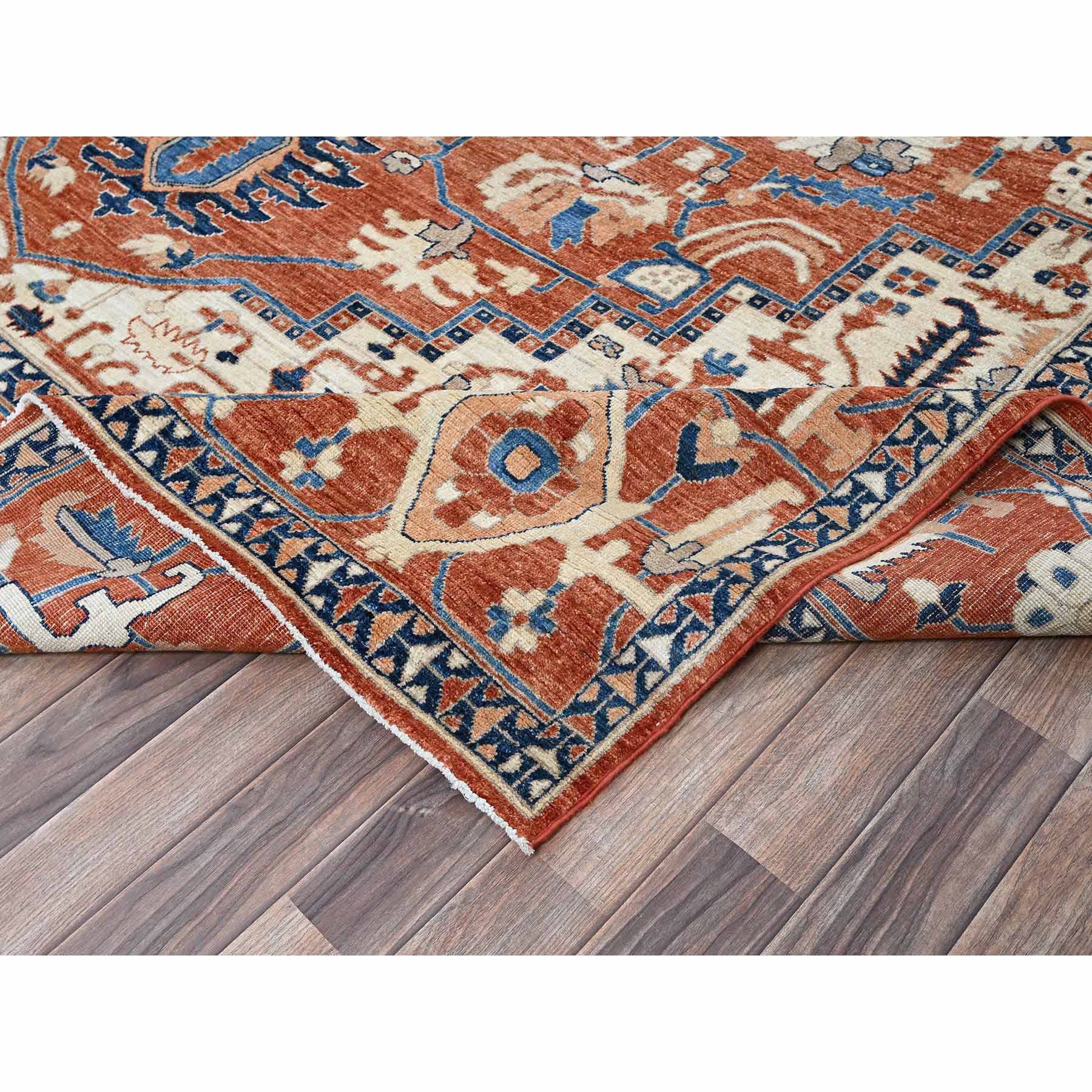 Oushak-And-Peshawar-Hand-Knotted-Rug-4535
