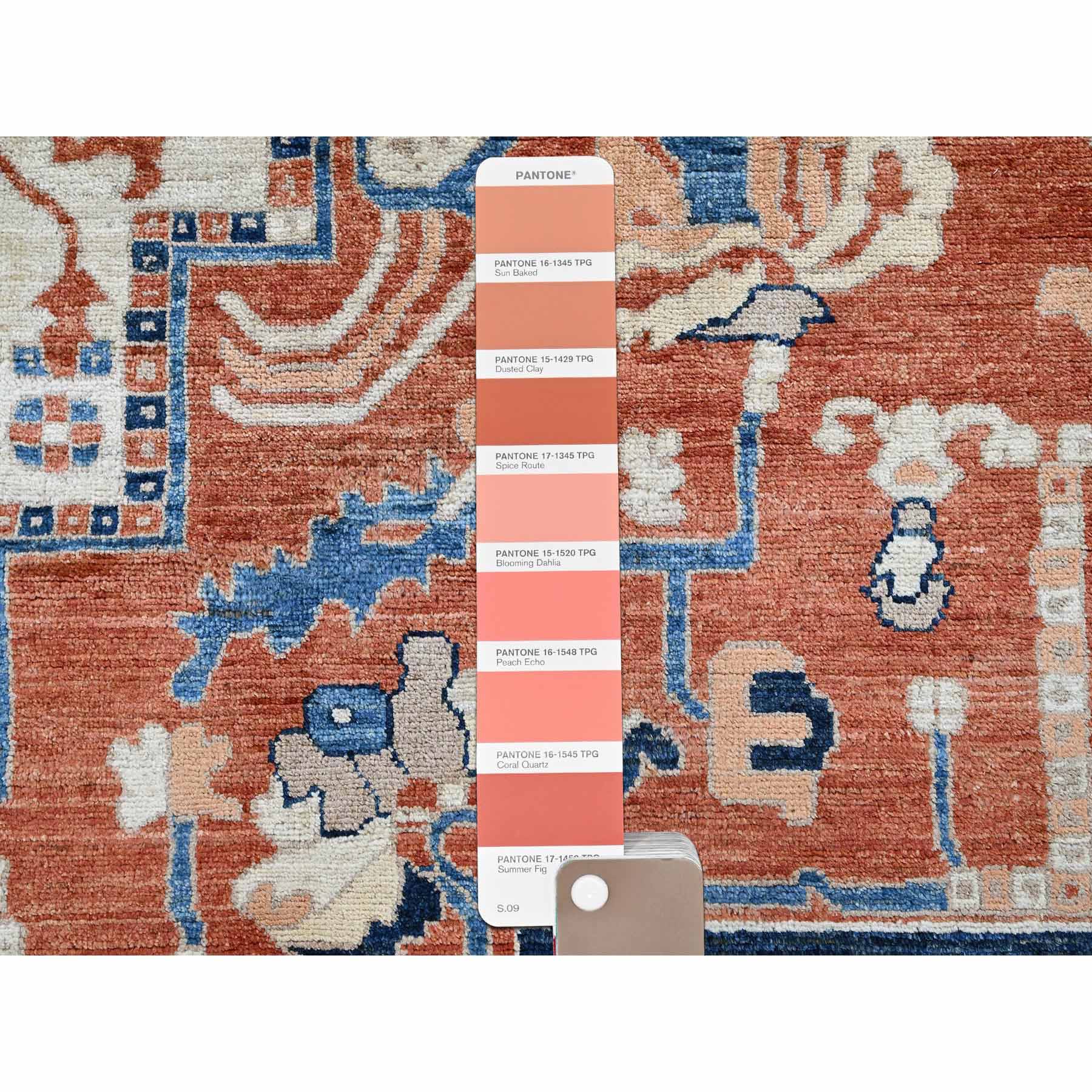 Oushak-And-Peshawar-Hand-Knotted-Rug-4535