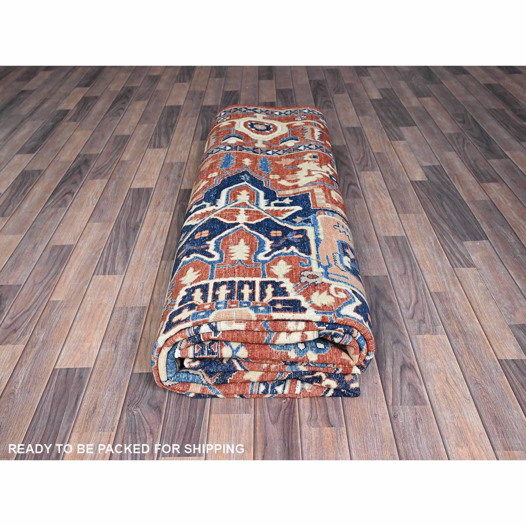 Oushak-And-Peshawar-Hand-Knotted-Rug-4535