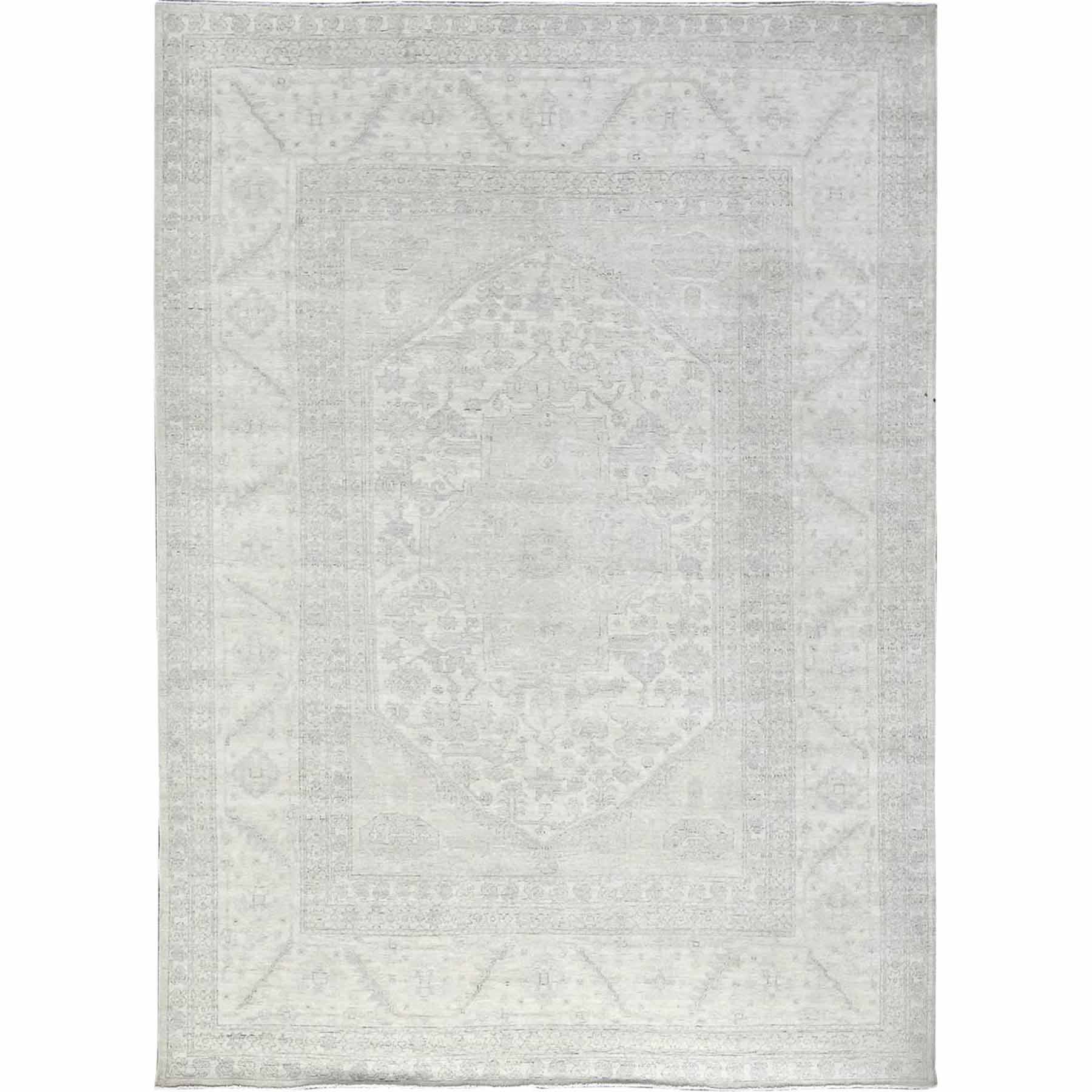 Oushak-And-Peshawar-Hand-Knotted-Rug-4610