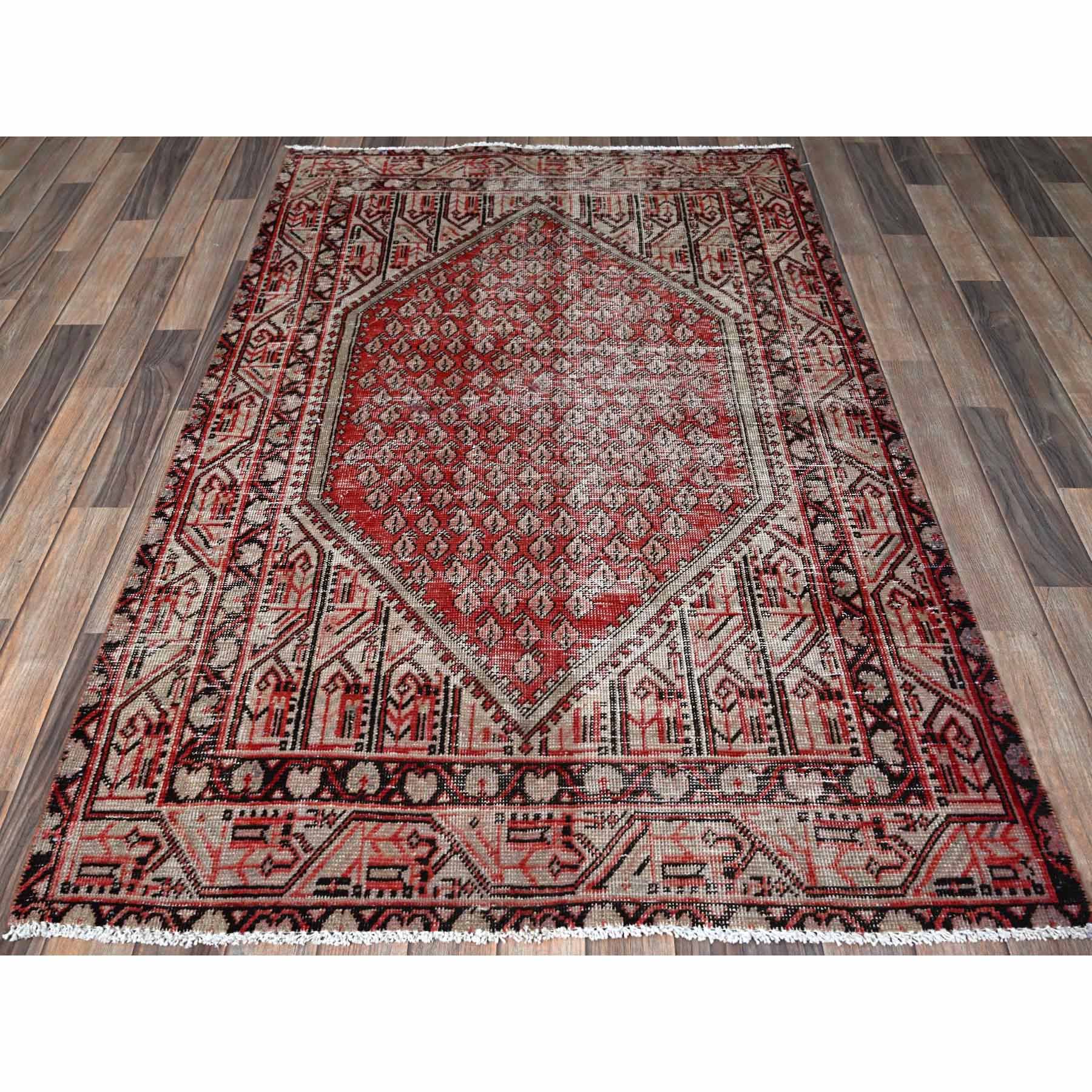 Overdyed-Vintage-Hand-Knotted-Rug-4305
