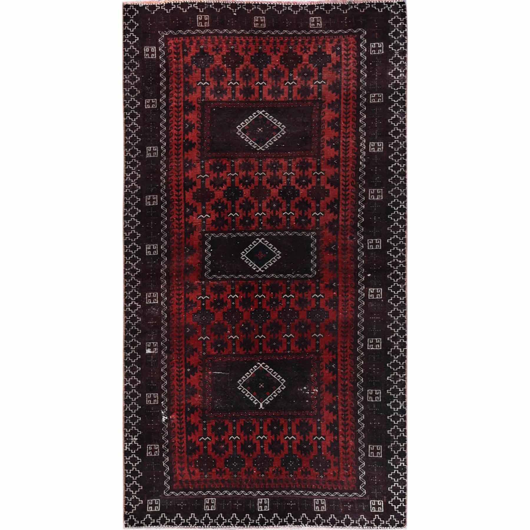 Overdyed-Vintage-Hand-Knotted-Rug-4335