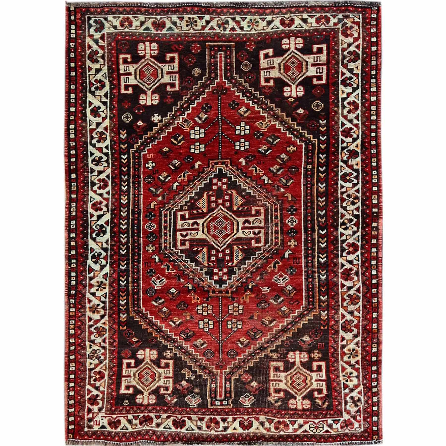 Overdyed-Vintage-Hand-Knotted-Rug-4365