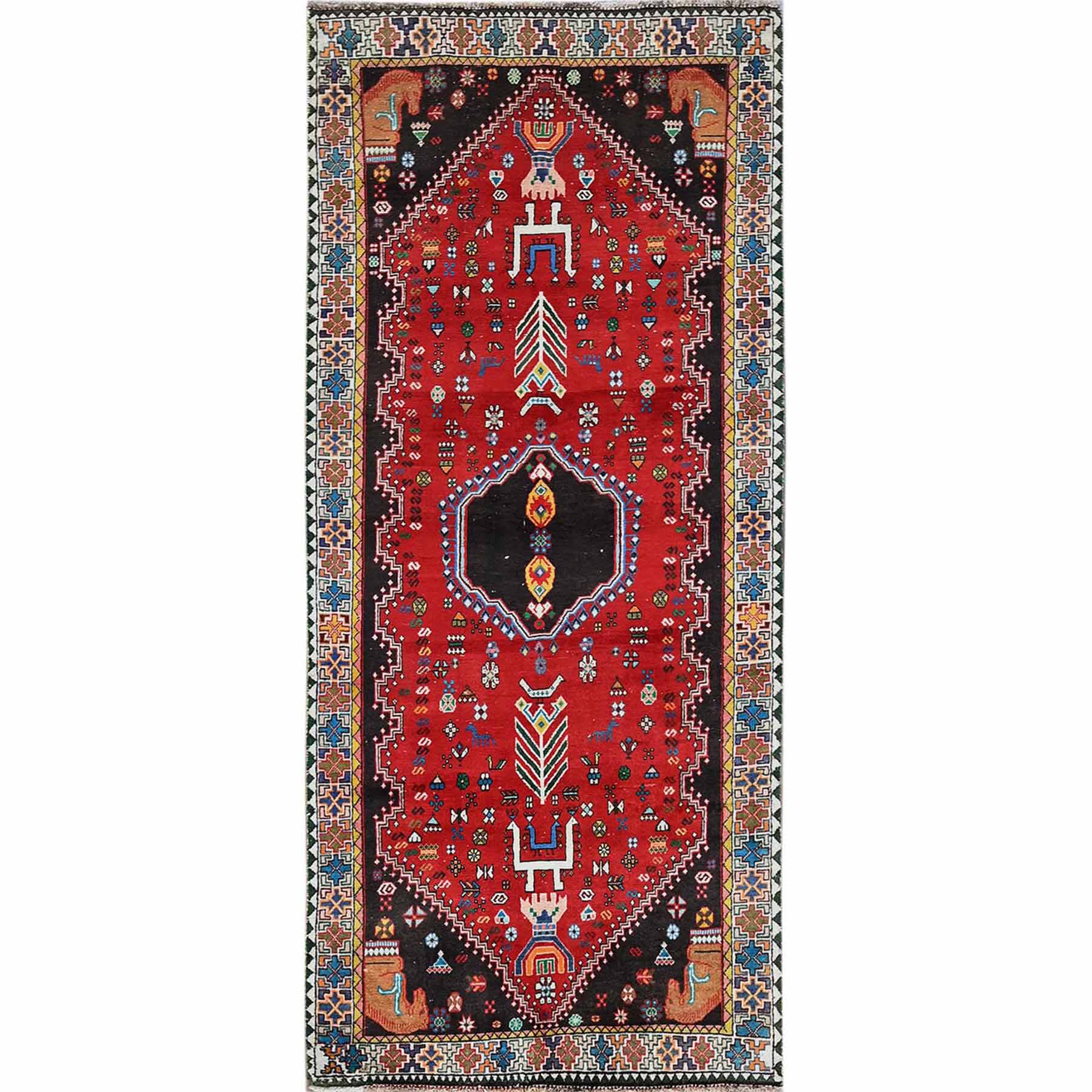 Overdyed-Vintage-Hand-Knotted-Rug-4415