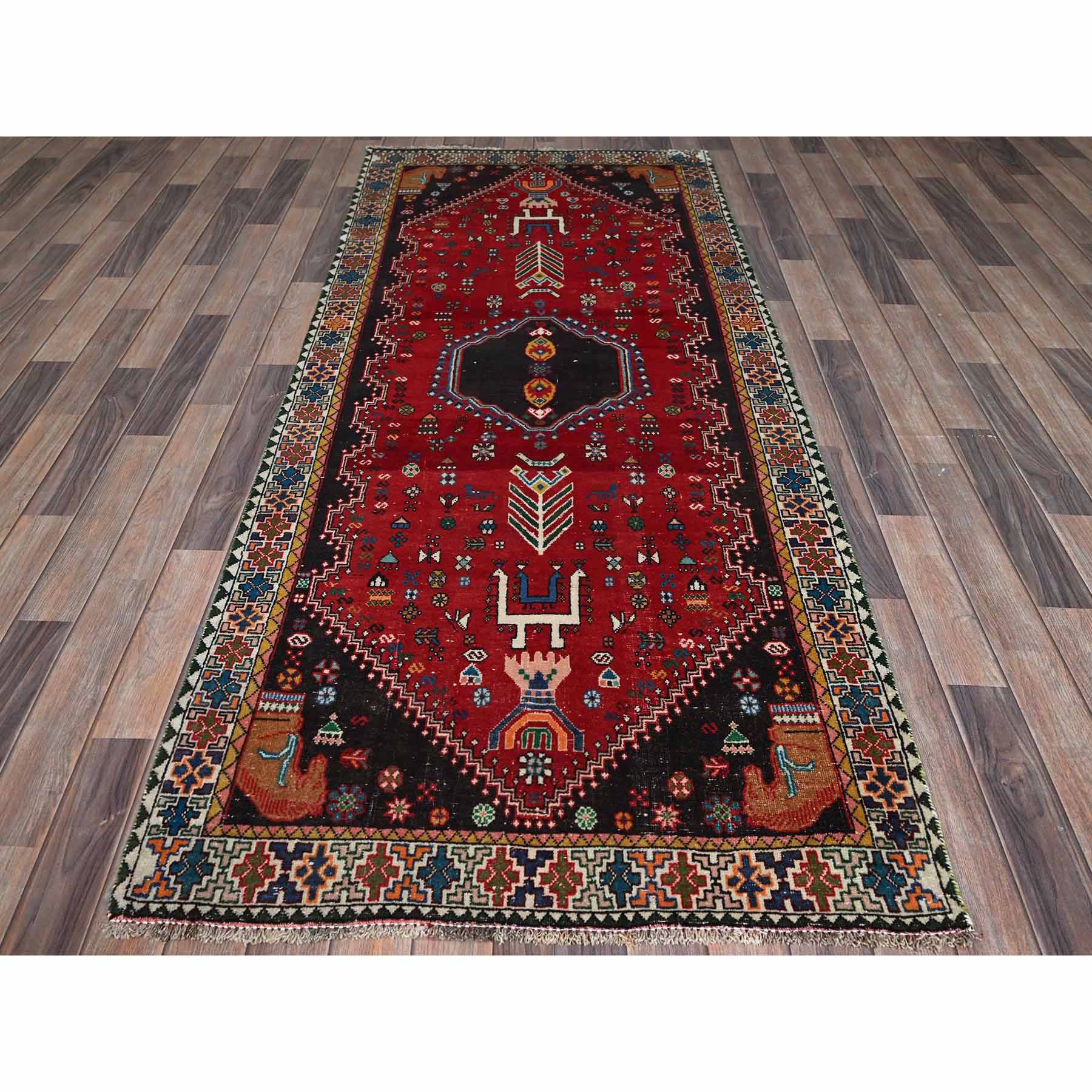 Overdyed-Vintage-Hand-Knotted-Rug-4415