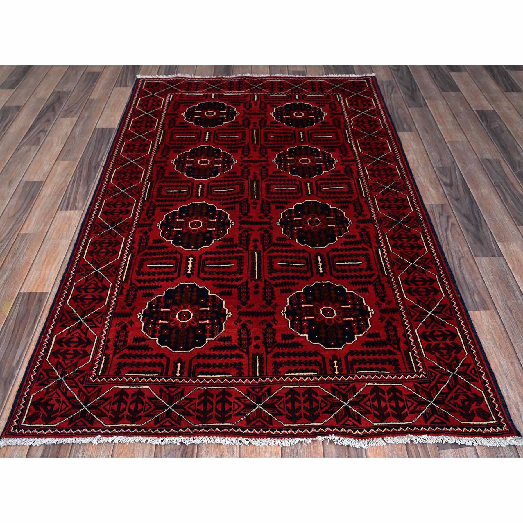 Tribal-Geometric-Hand-Knotted-Rug-3345