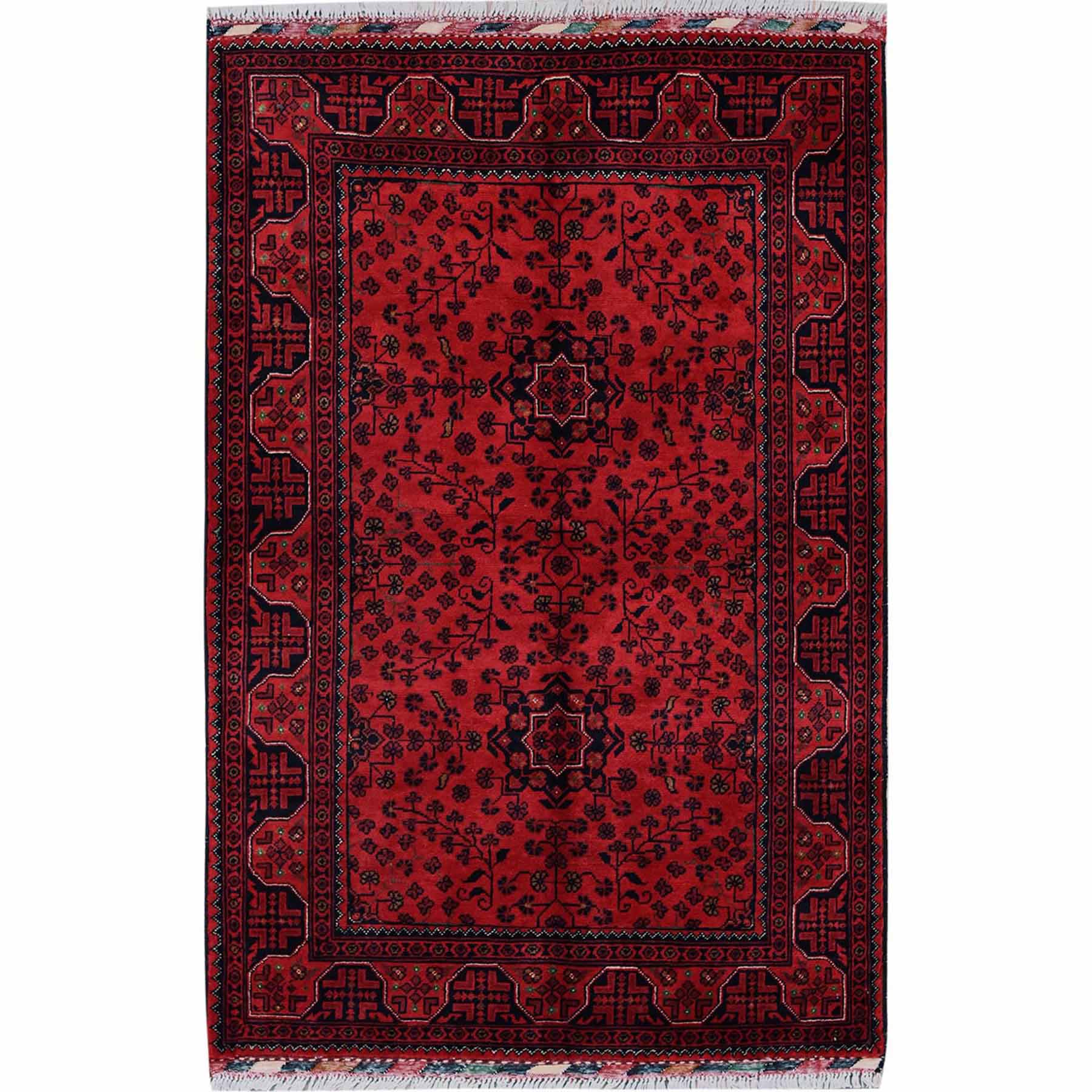 Tribal-Geometric-Hand-Knotted-Rug-3375