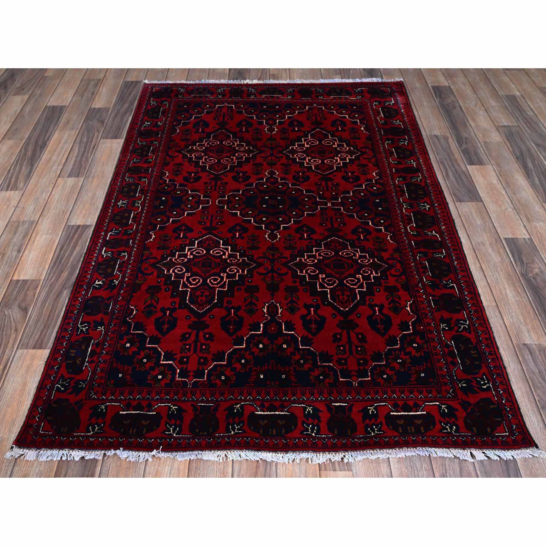 Tribal-Geometric-Hand-Knotted-Rug-3380