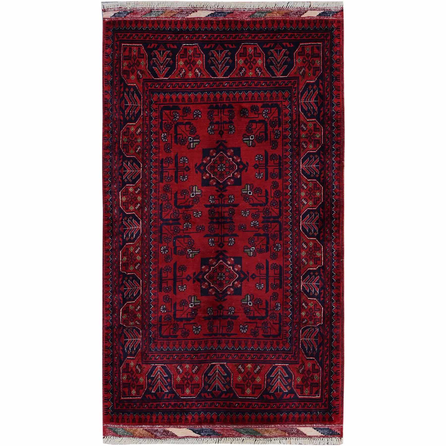 Tribal-Geometric-Hand-Knotted-Rug-3560
