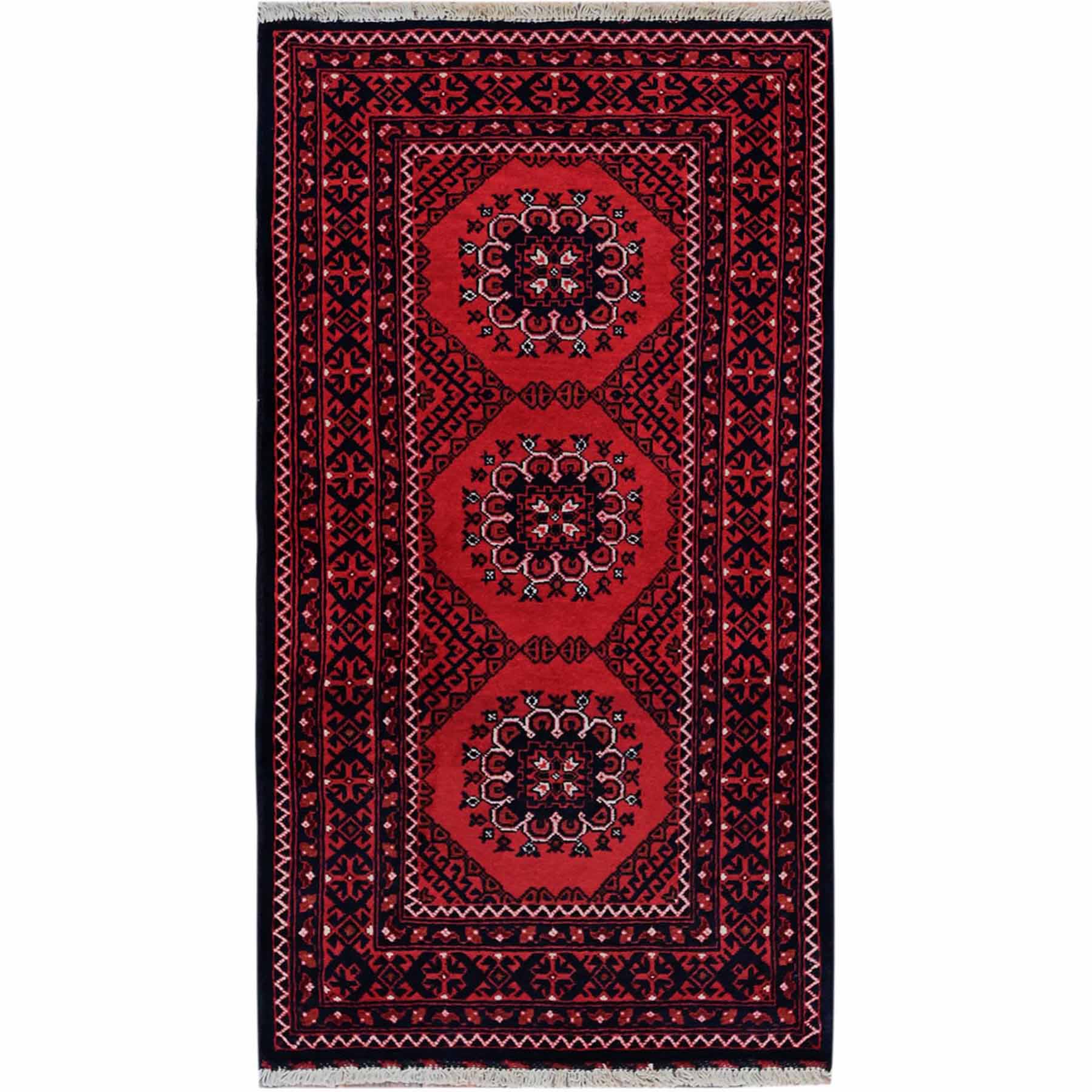Tribal-Geometric-Hand-Knotted-Rug-3590