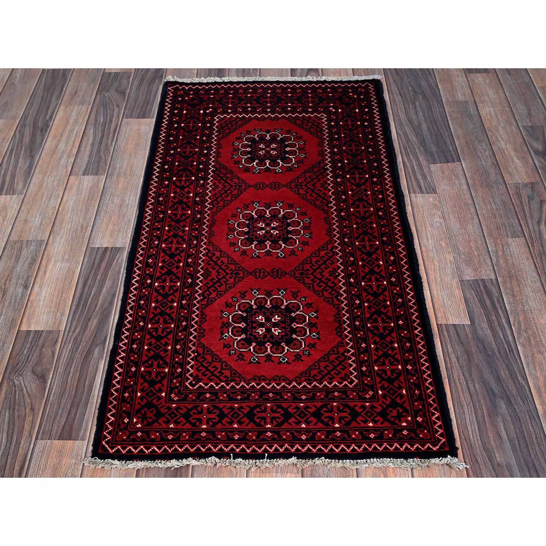 Tribal-Geometric-Hand-Knotted-Rug-3590