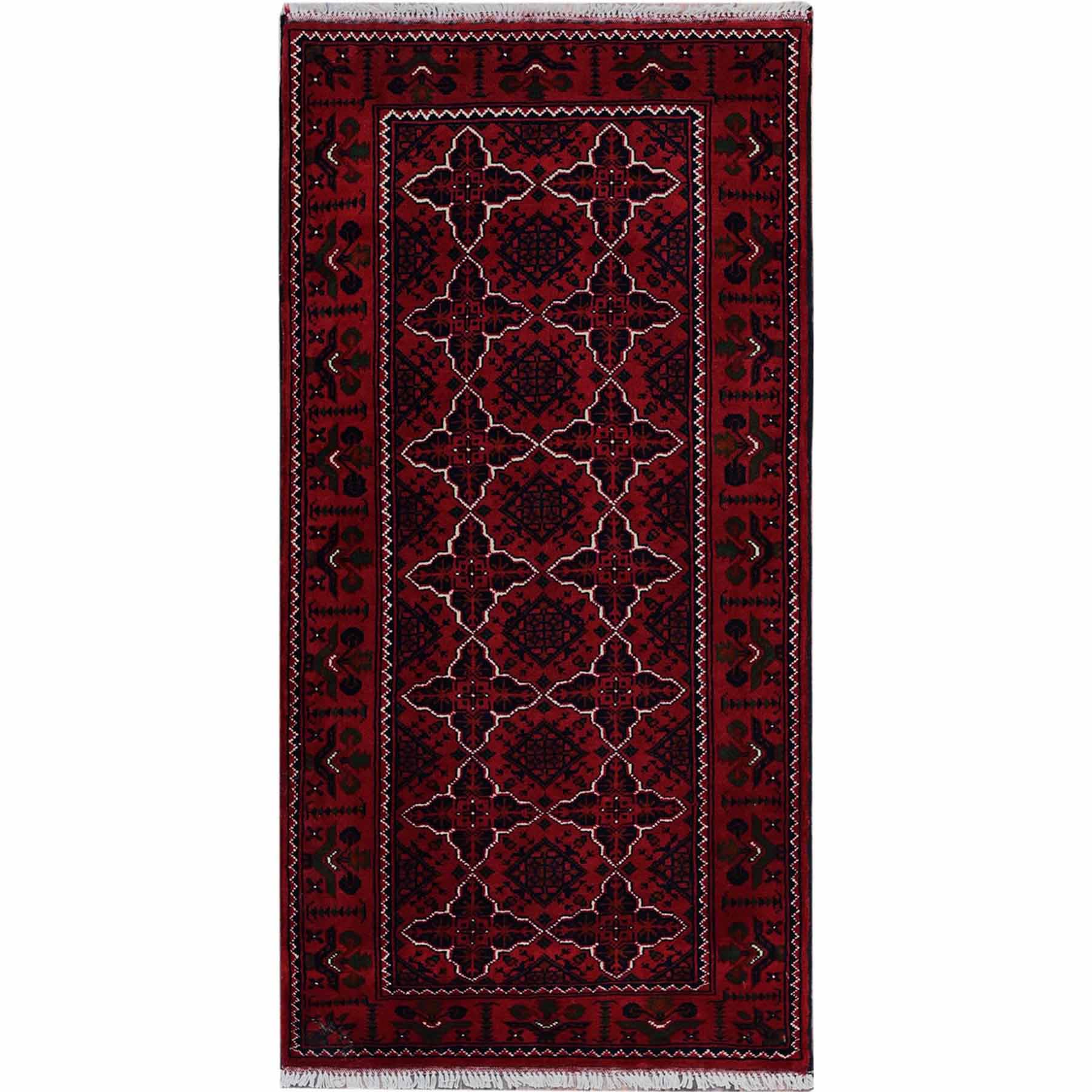 Tribal-Geometric-Hand-Knotted-Rug-3595