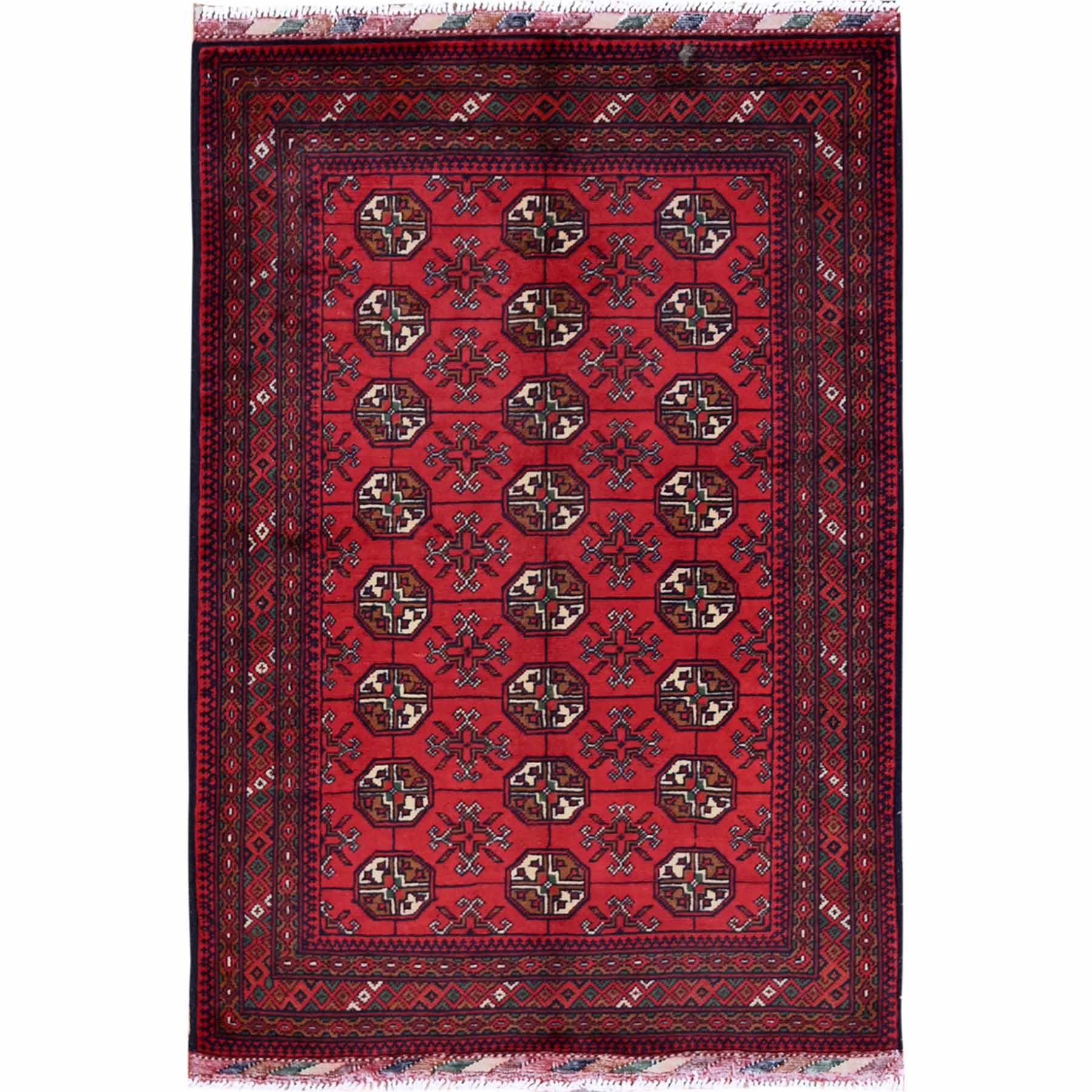 Tribal-Geometric-Hand-Knotted-Rug-3615