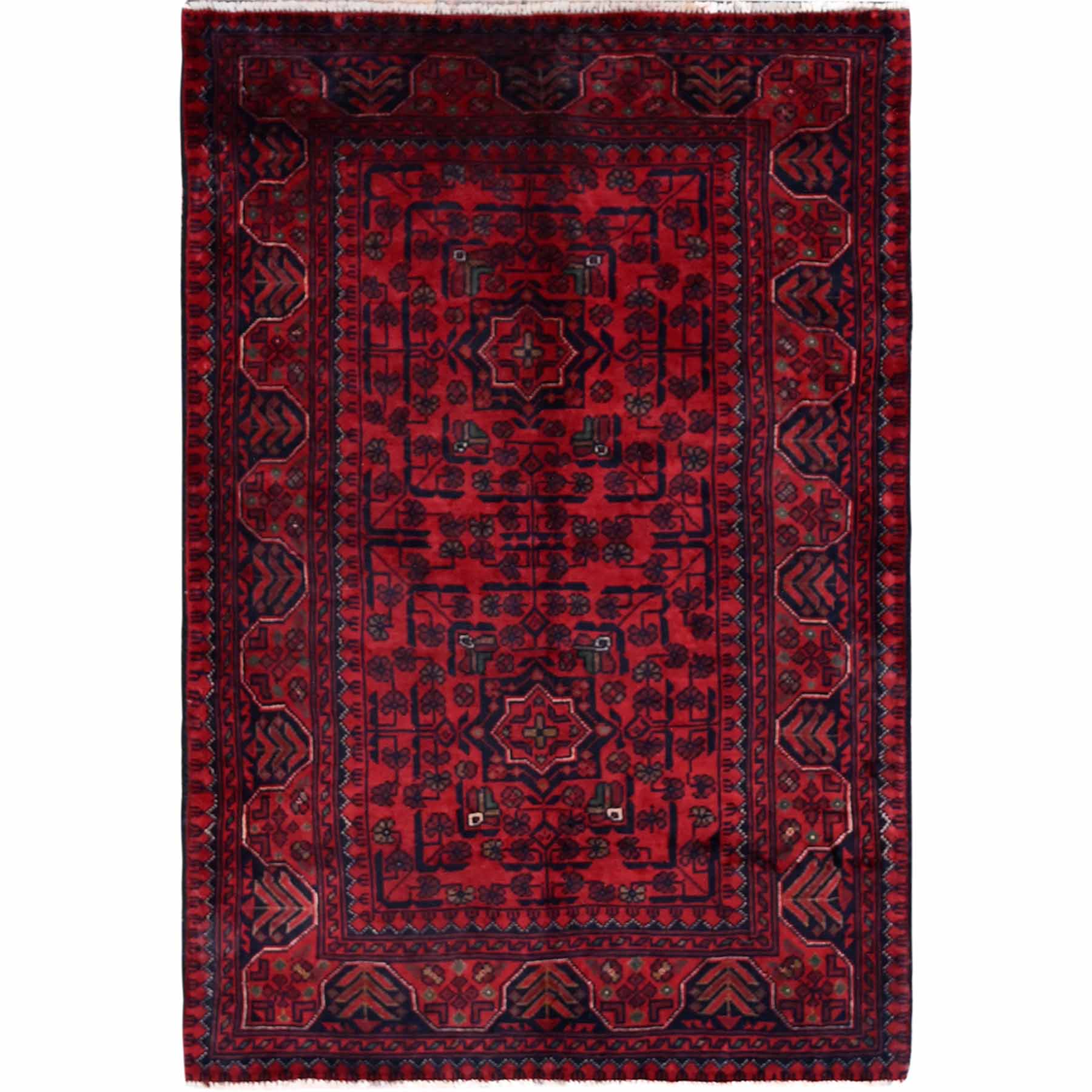 Tribal-Geometric-Hand-Knotted-Rug-3630