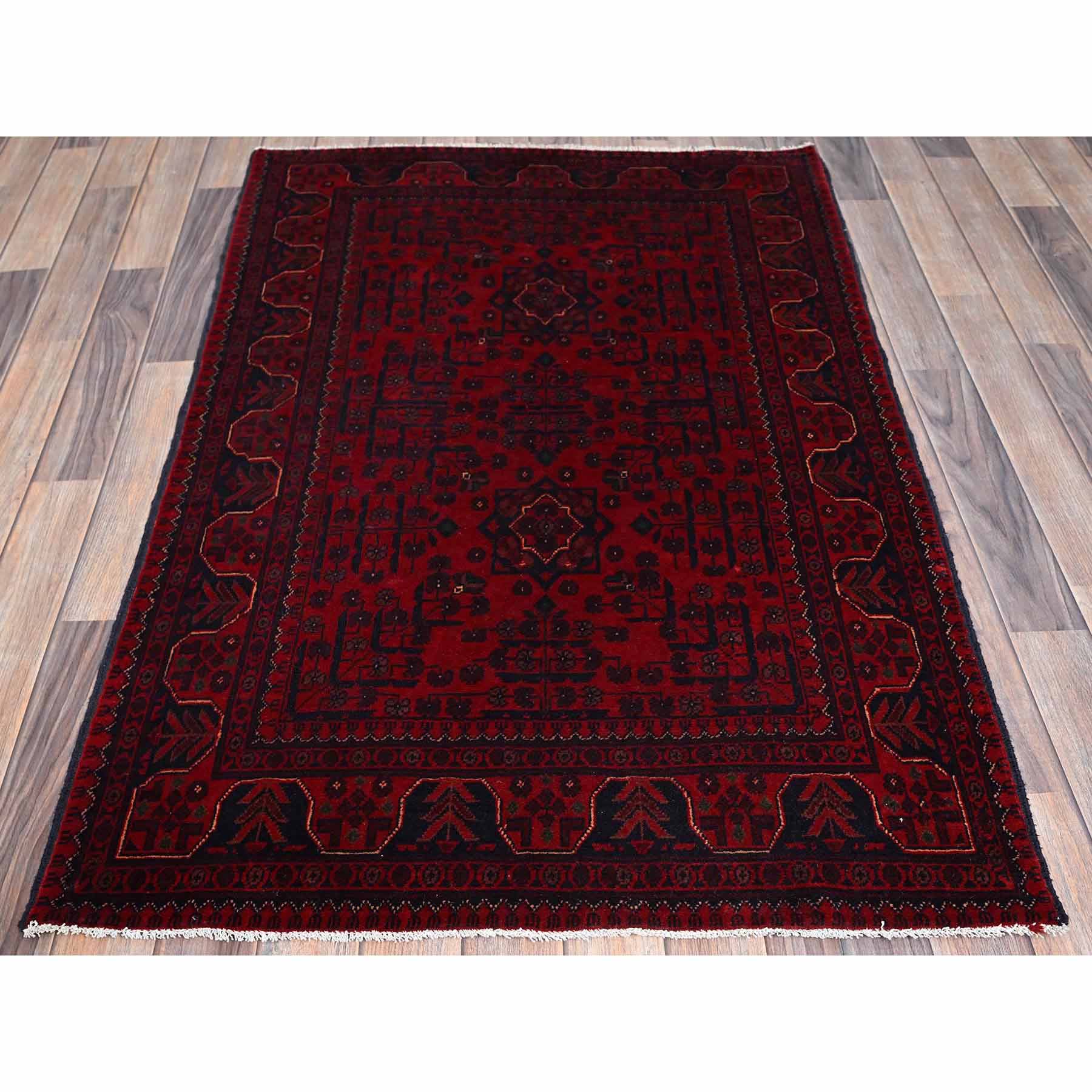 Tribal-Geometric-Hand-Knotted-Rug-3635