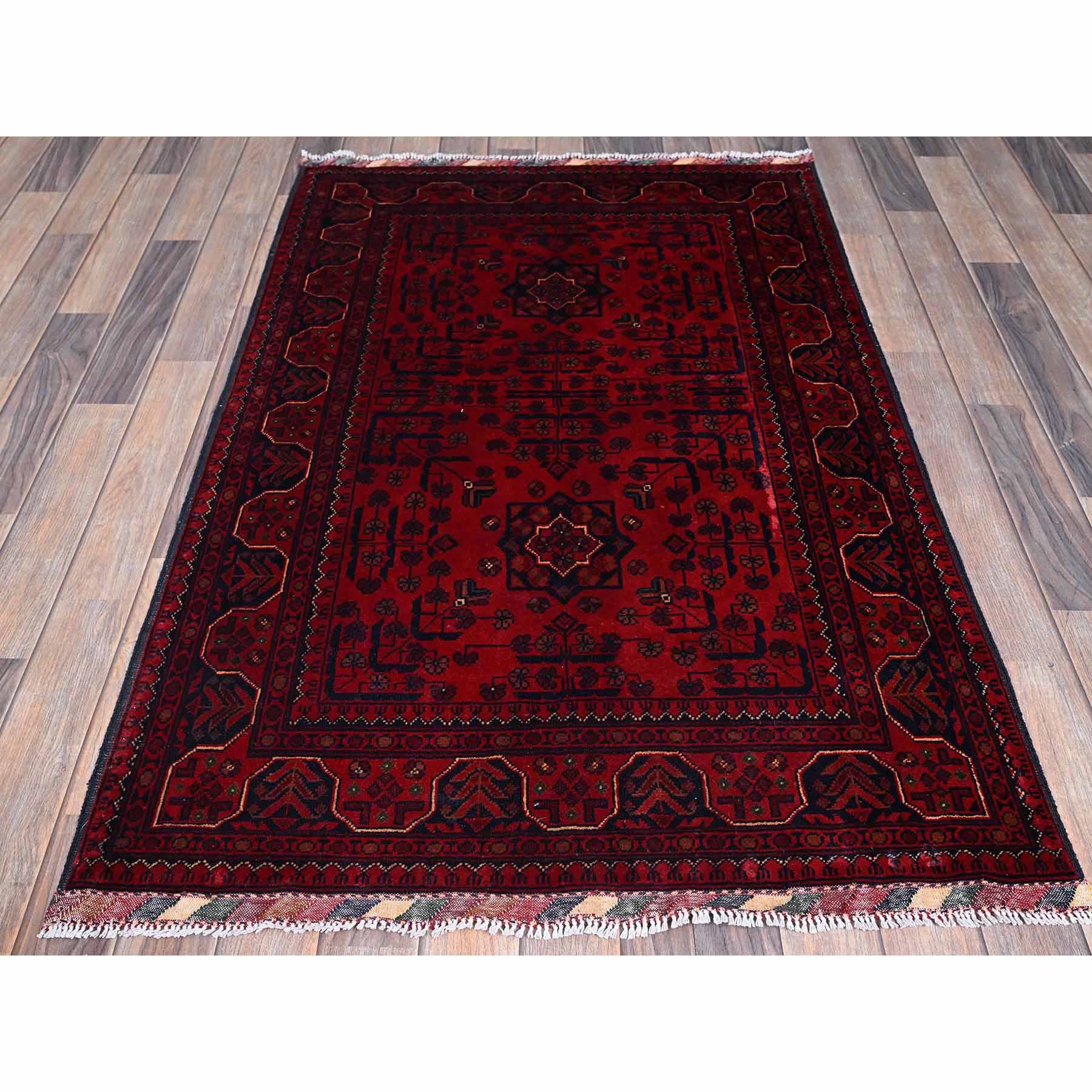 Tribal-Geometric-Hand-Knotted-Rug-3645
