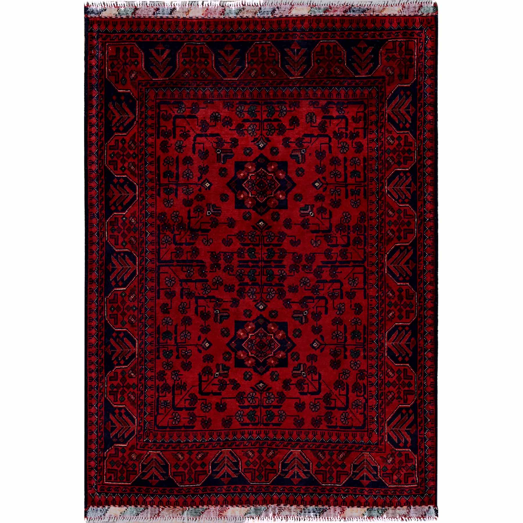 Tribal-Geometric-Hand-Knotted-Rug-3655