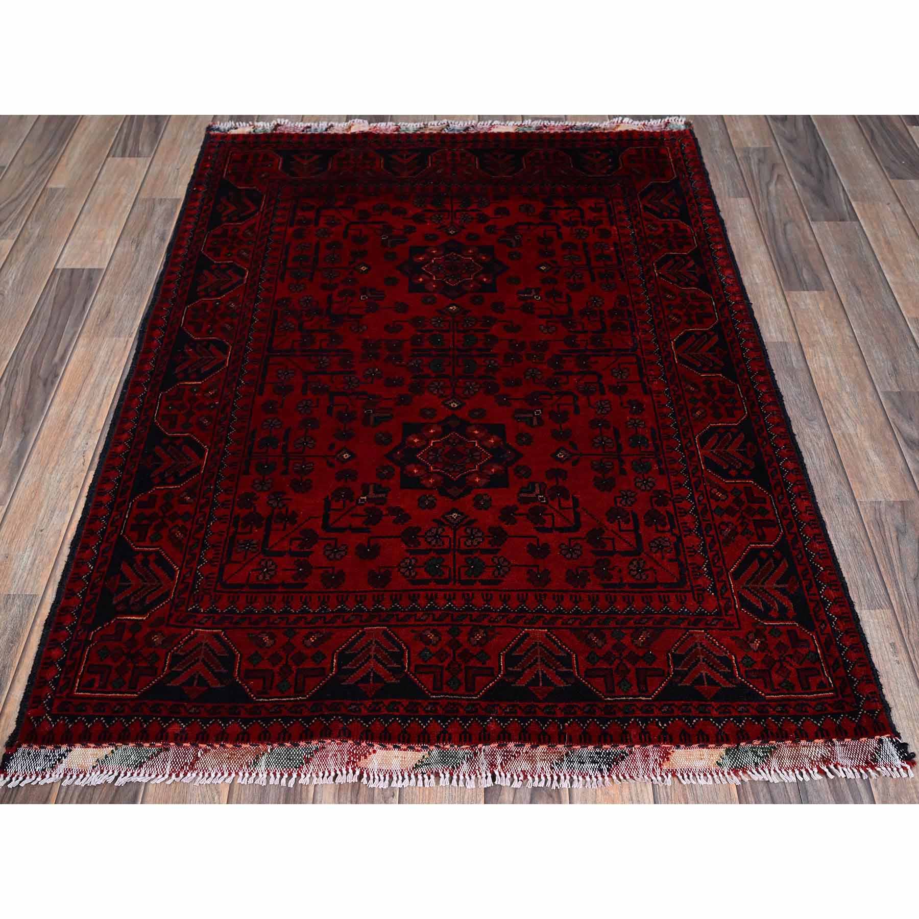 Tribal-Geometric-Hand-Knotted-Rug-3655