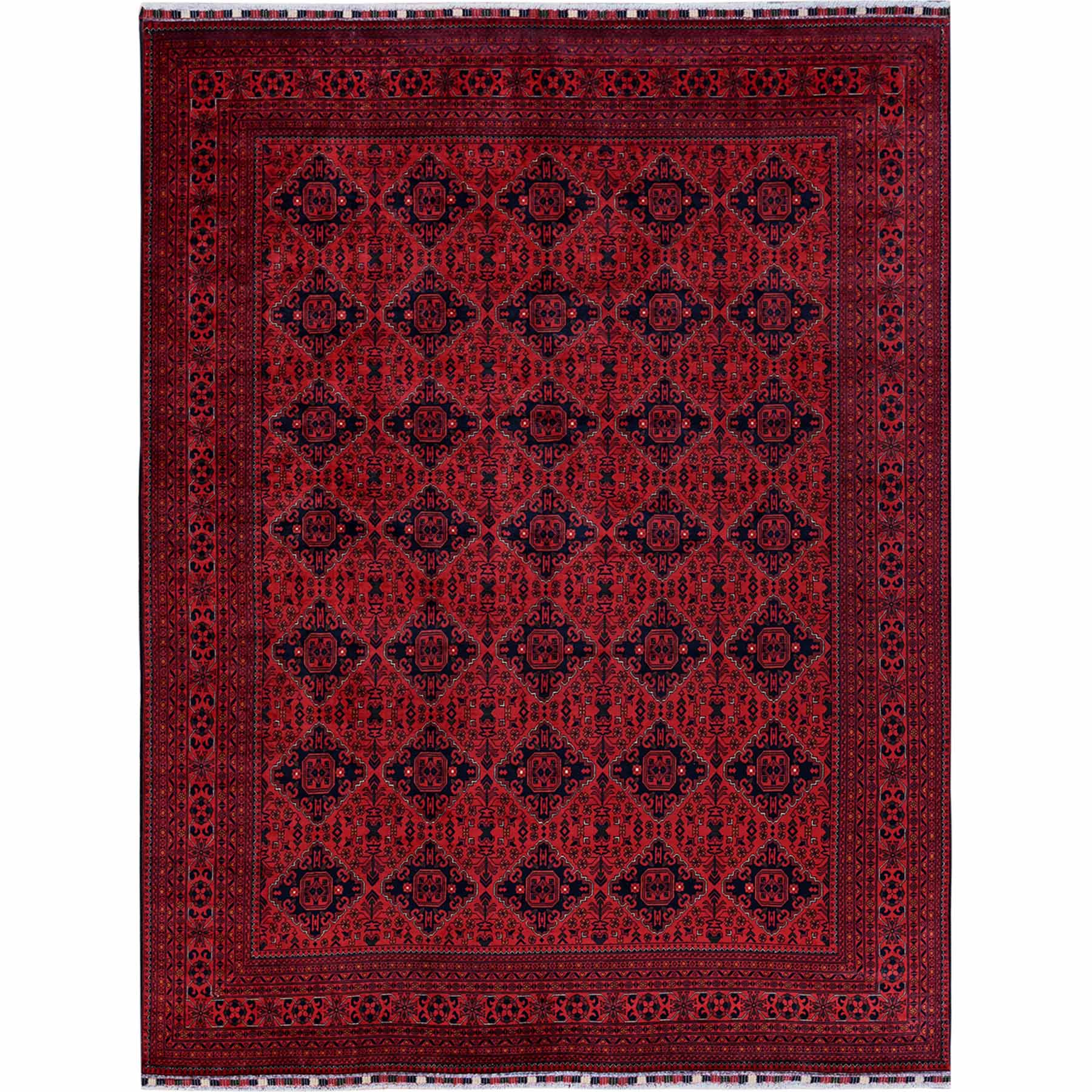 Tribal-Geometric-Hand-Knotted-Rug-3870