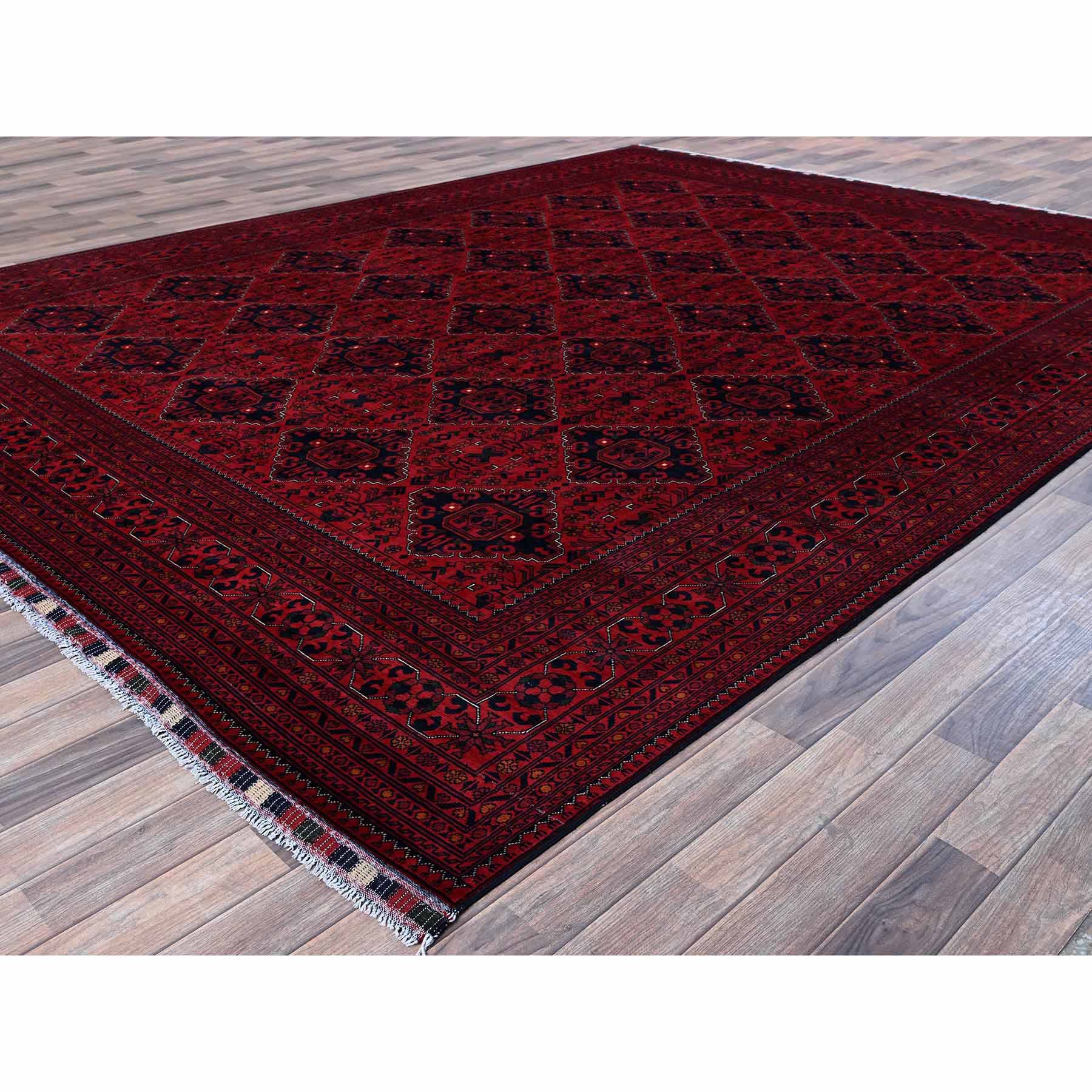 Tribal-Geometric-Hand-Knotted-Rug-3870