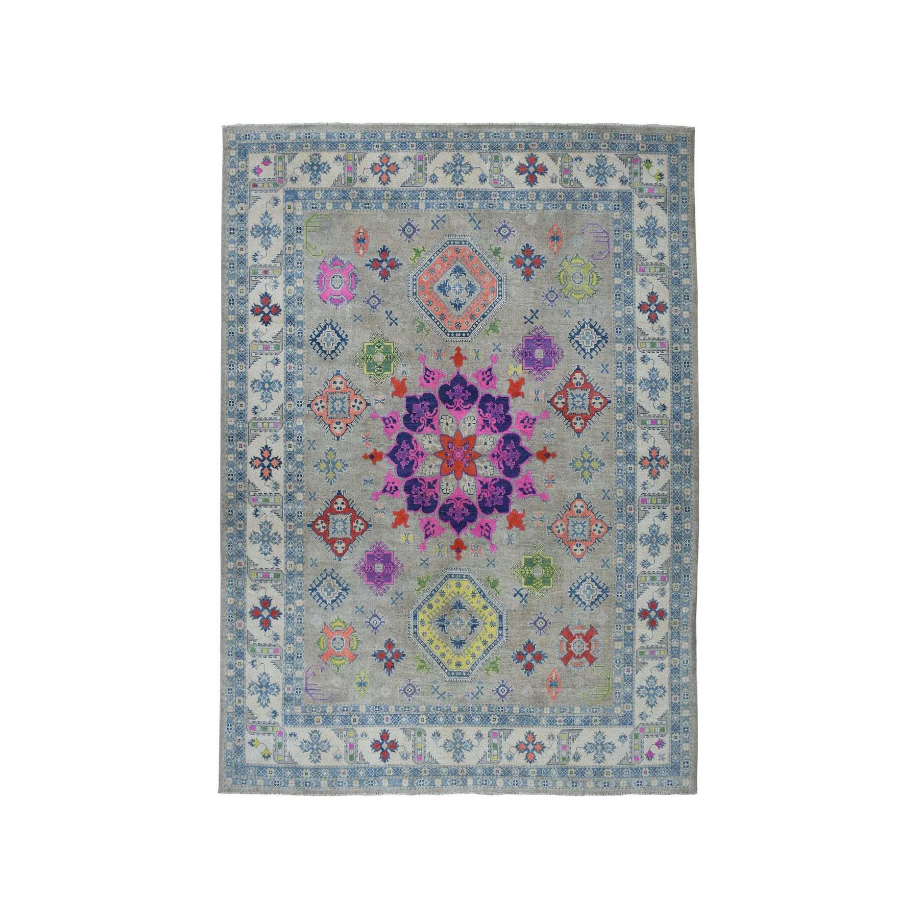 Kazak-Hand-Knotted-Rug-253365