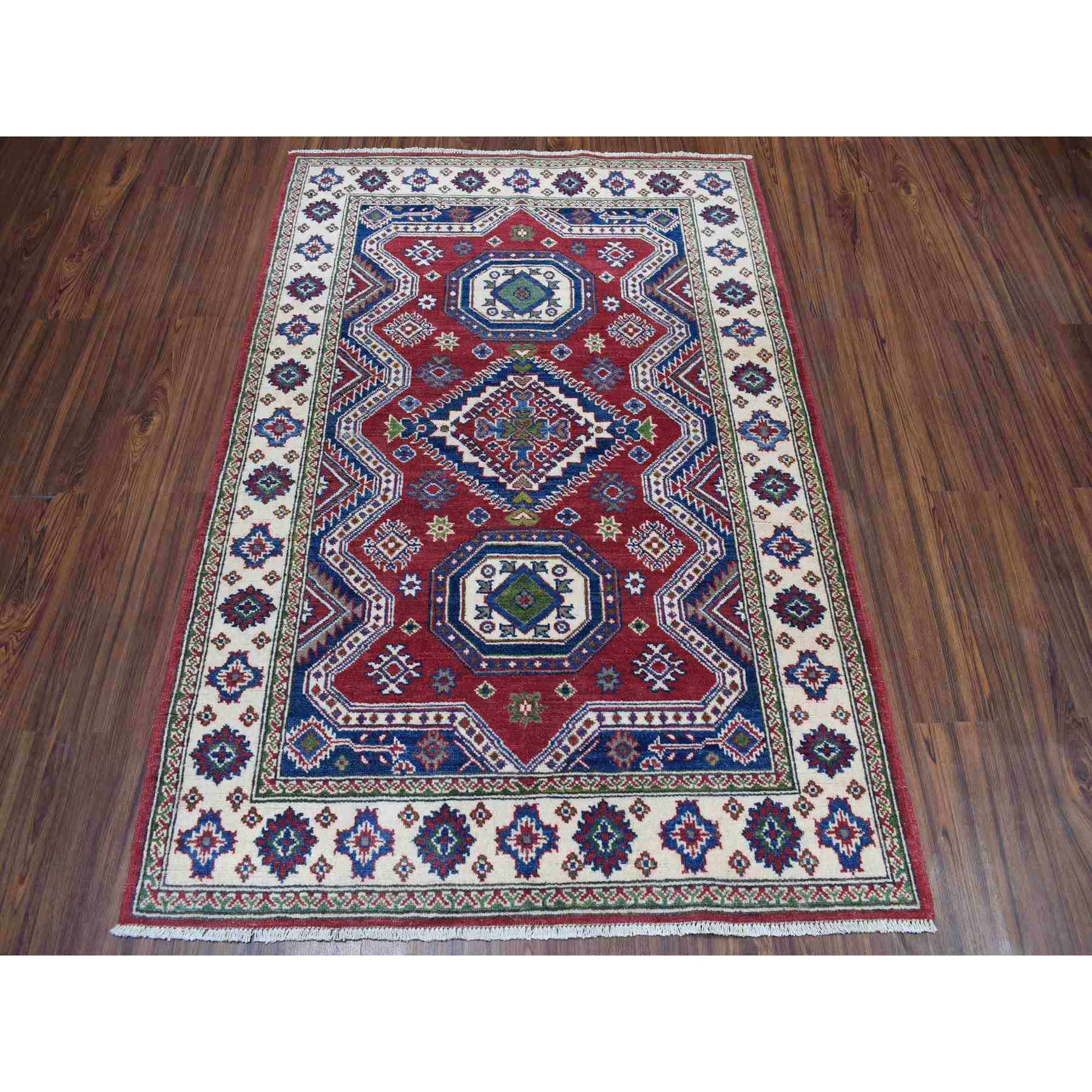 Kazak-Hand-Knotted-Rug-253880