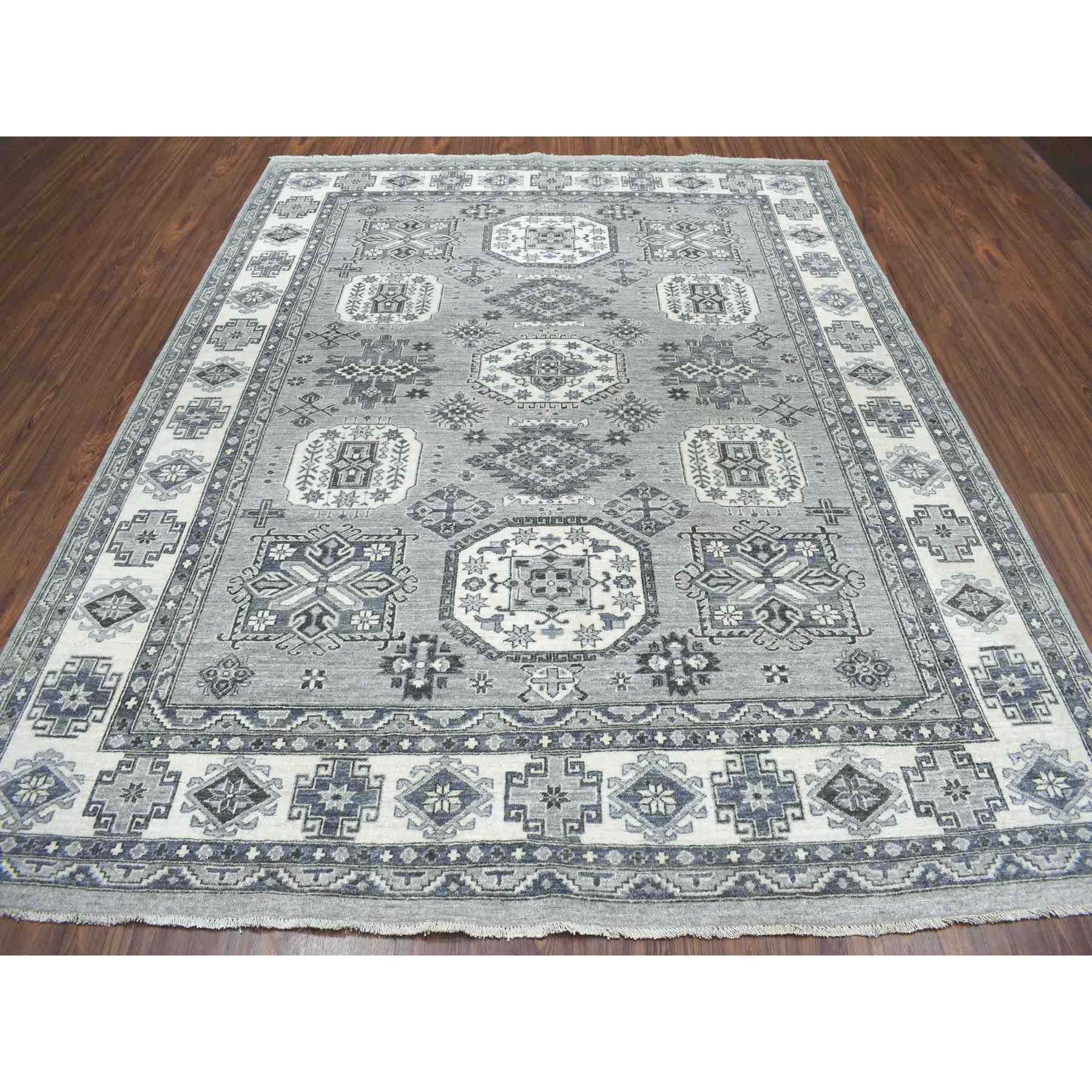 Oushak-And-Peshawar-Hand-Knotted-Rug-256100
