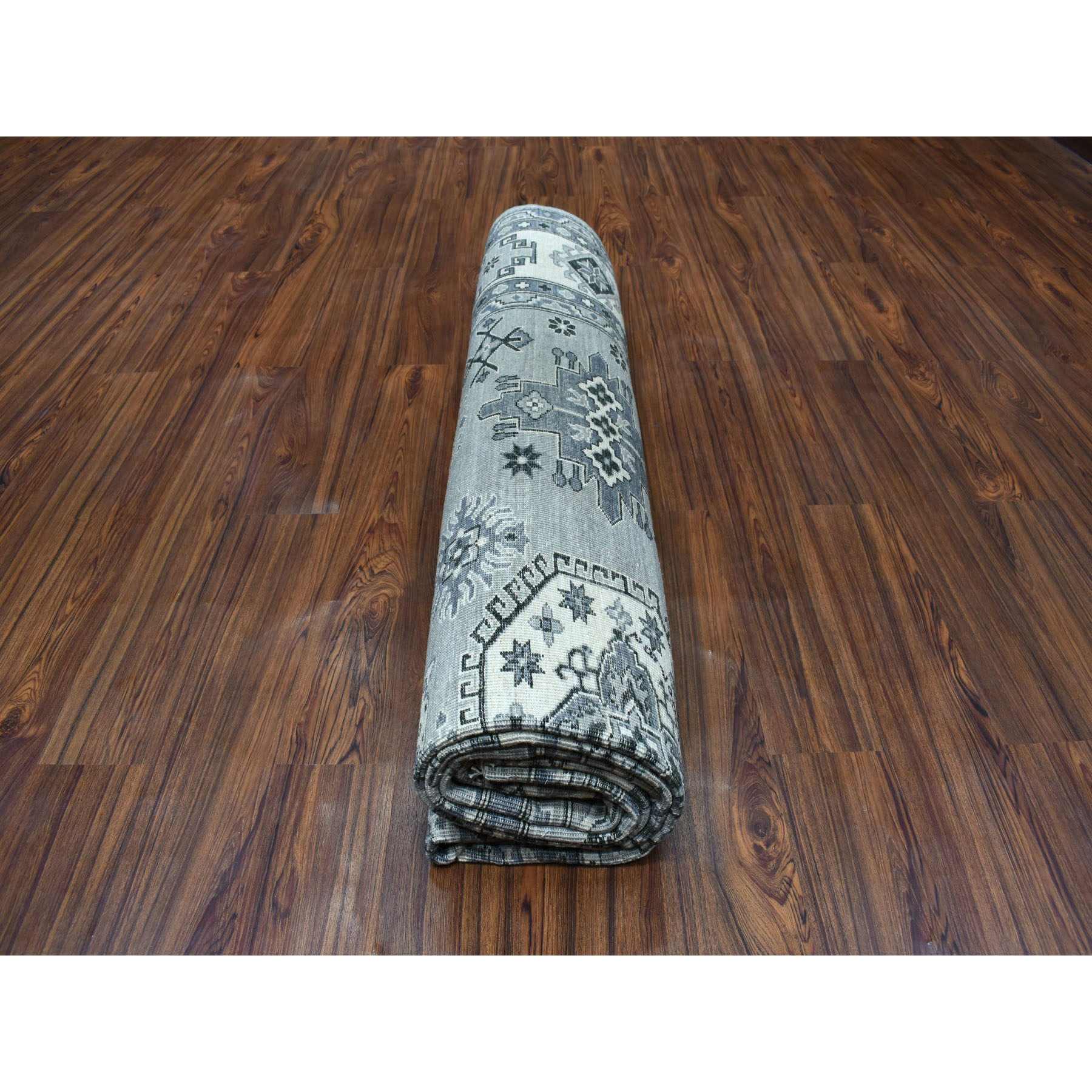 Oushak-And-Peshawar-Hand-Knotted-Rug-256100