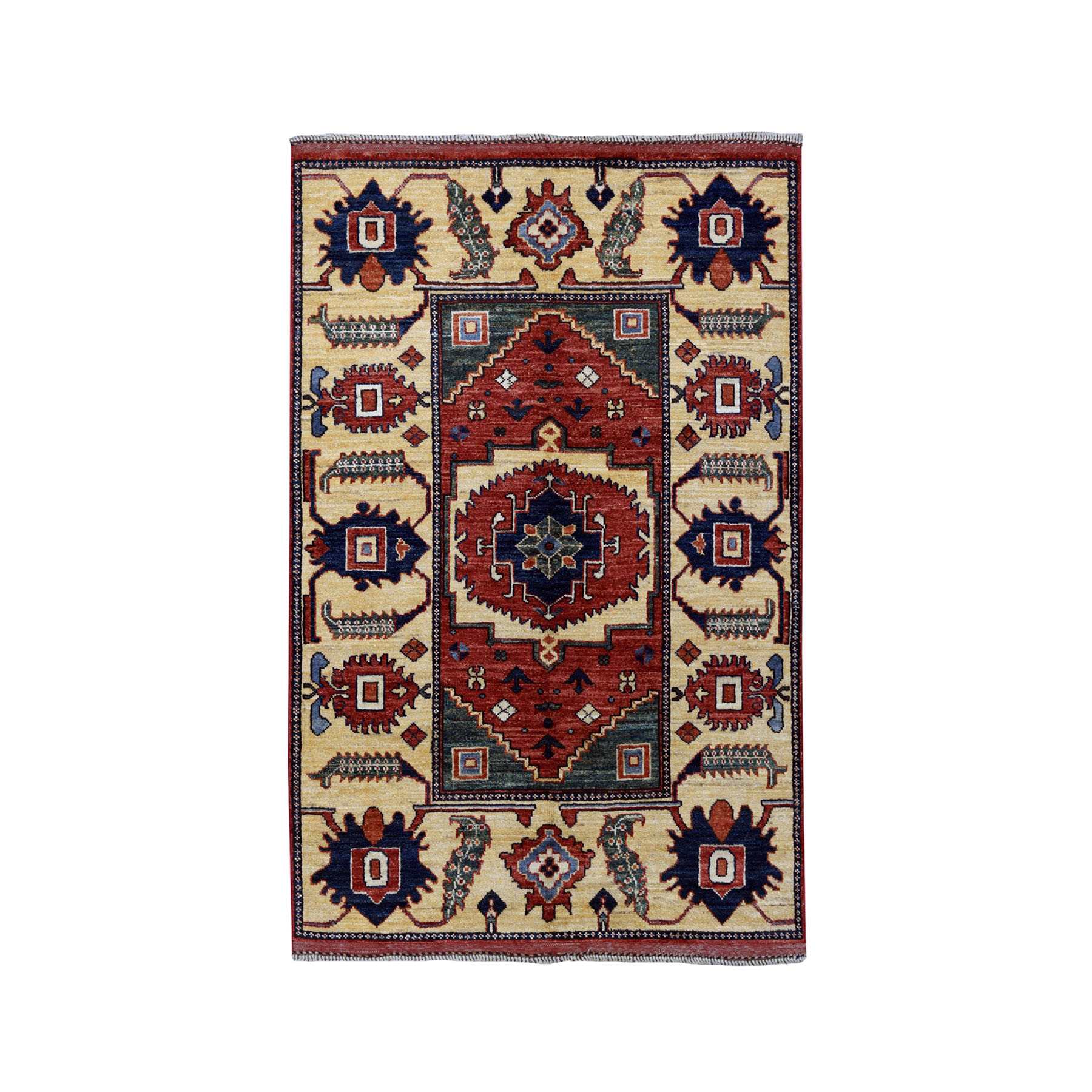 Tribal-Geometric-Hand-Knotted-Rug-256505