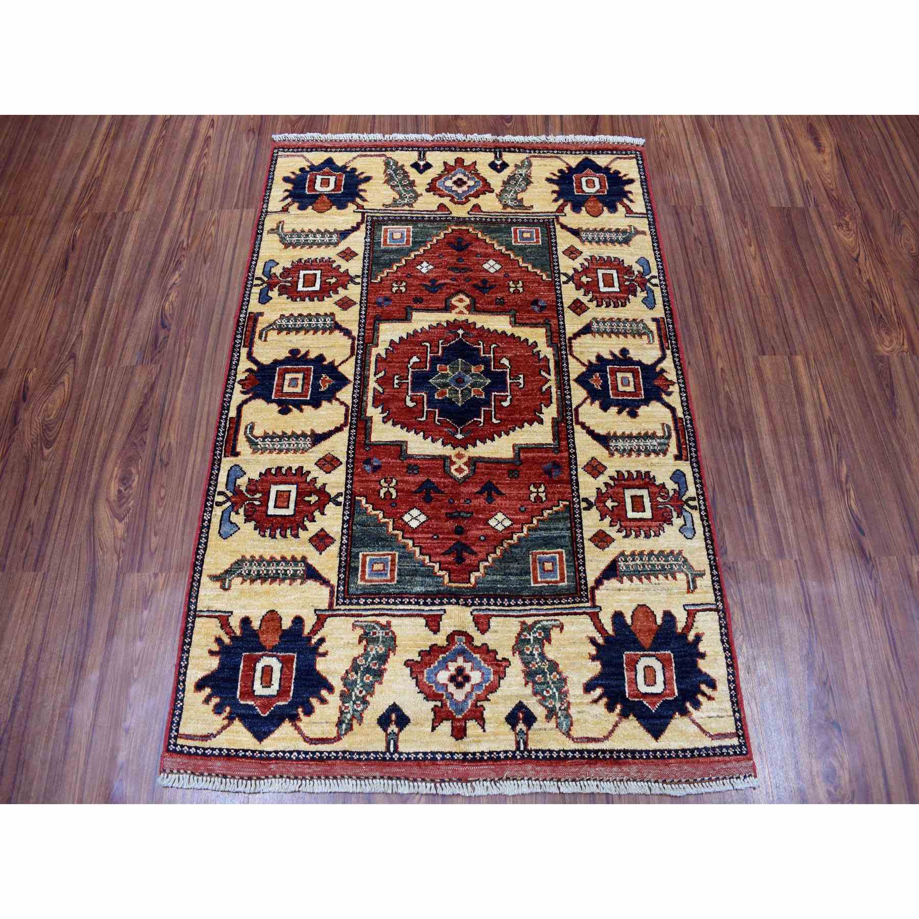 Tribal-Geometric-Hand-Knotted-Rug-256505