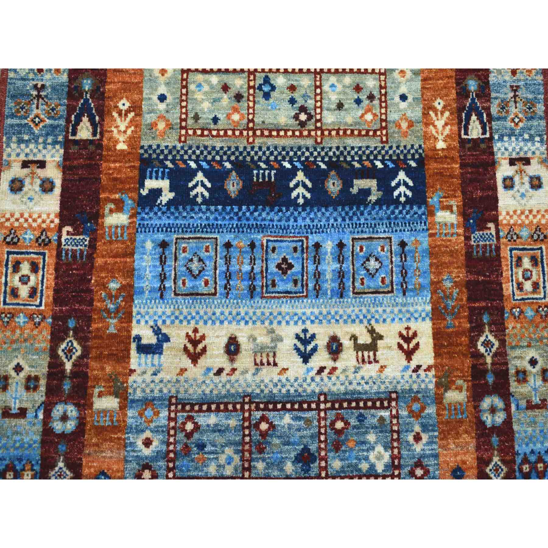 Tribal-Geometric-Hand-Knotted-Rug-257615