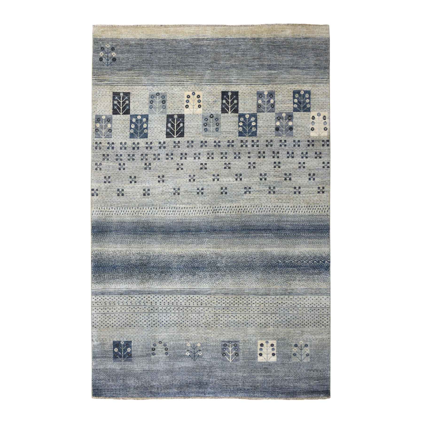 Tribal-Geometric-Hand-Knotted-Rug-258280