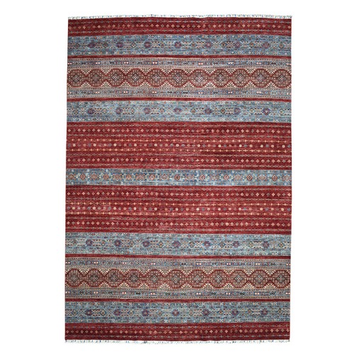 Khorjin Design Red Super Kazak Pure Wool Hand Knotted Oriental Rug