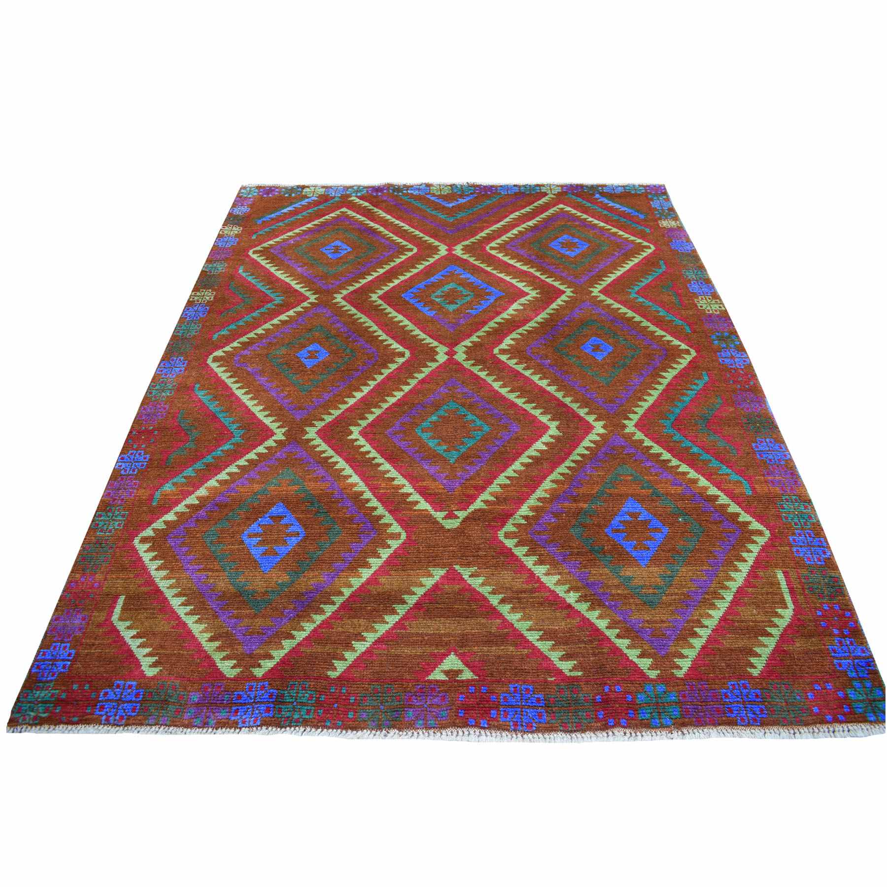 Tribal-Geometric-Hand-Knotted-Rug-265750