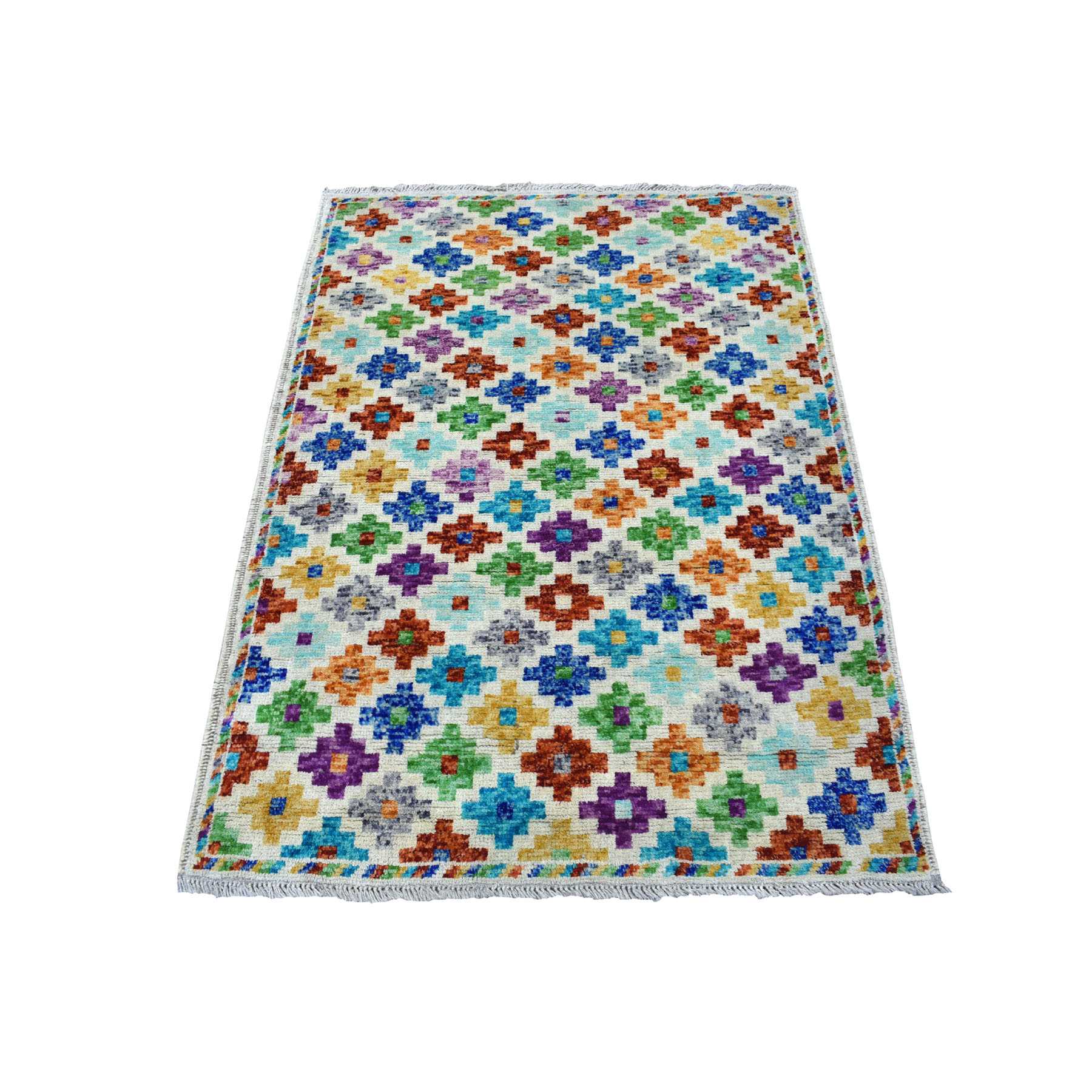 Tribal-Geometric-Hand-Knotted-Rug-265880